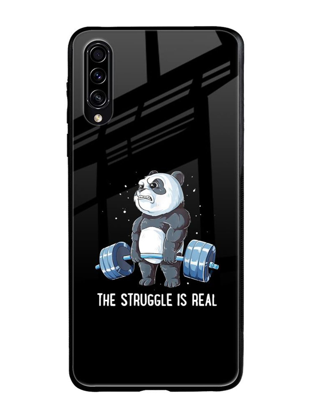 

QRIOH Quirky Printed Samsung Galaxy A50s Back Case Mobile Accessories, Black