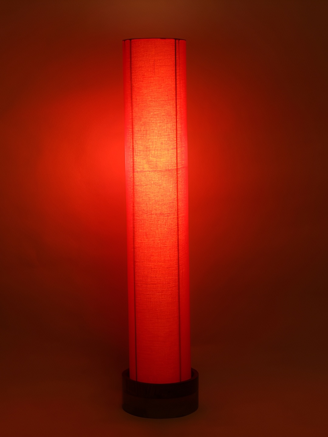 

Devansh Orange & Brown Cylinder Shaped Wooden Floor Lamp