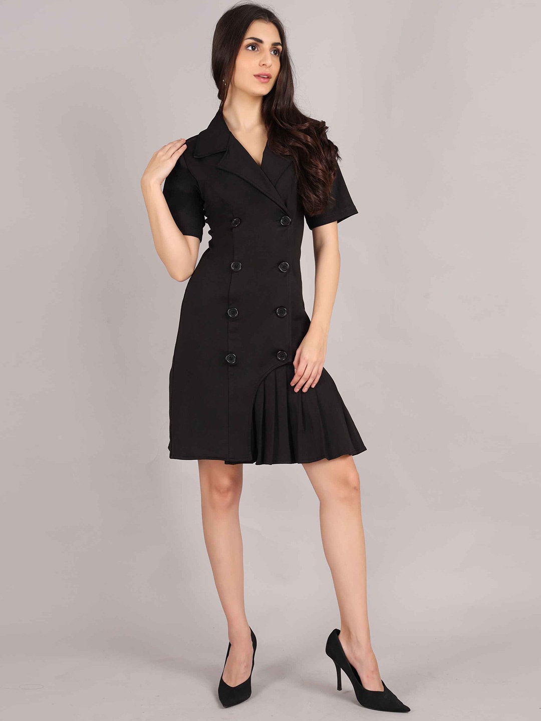 

Misverse Cold-Shoulder Formal Bodycon Dress, Black