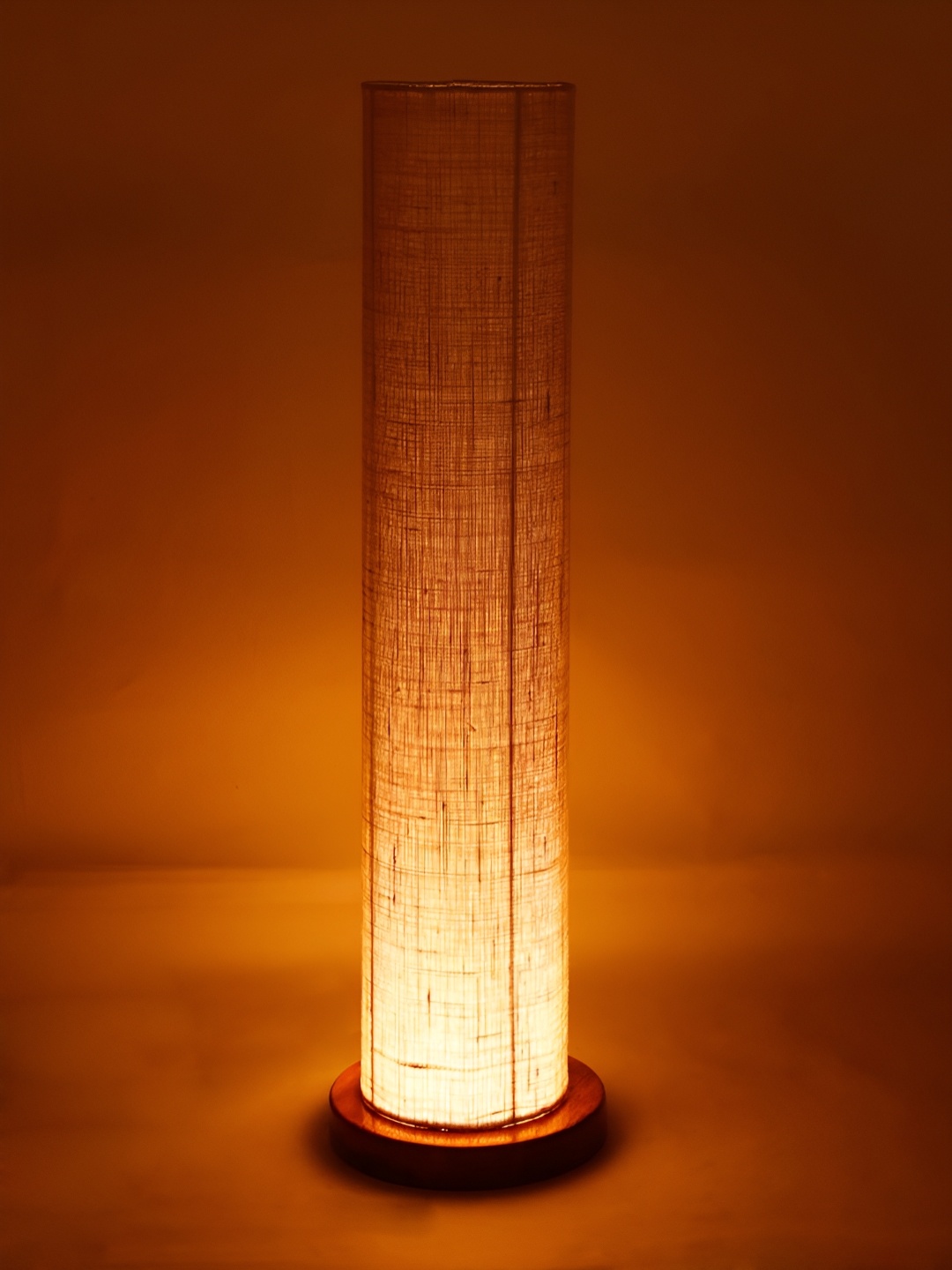 

Devansh White & Brown Cylinder Shaped Wooden Floor Lamps