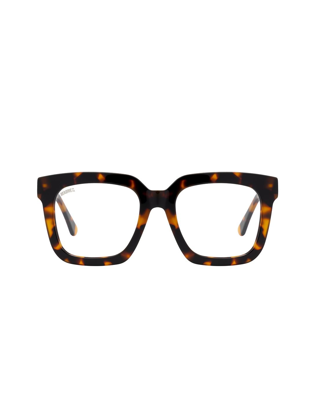 

MAGNEQ Unisex Square Sunglasses with UV Protected Lens, Transparent