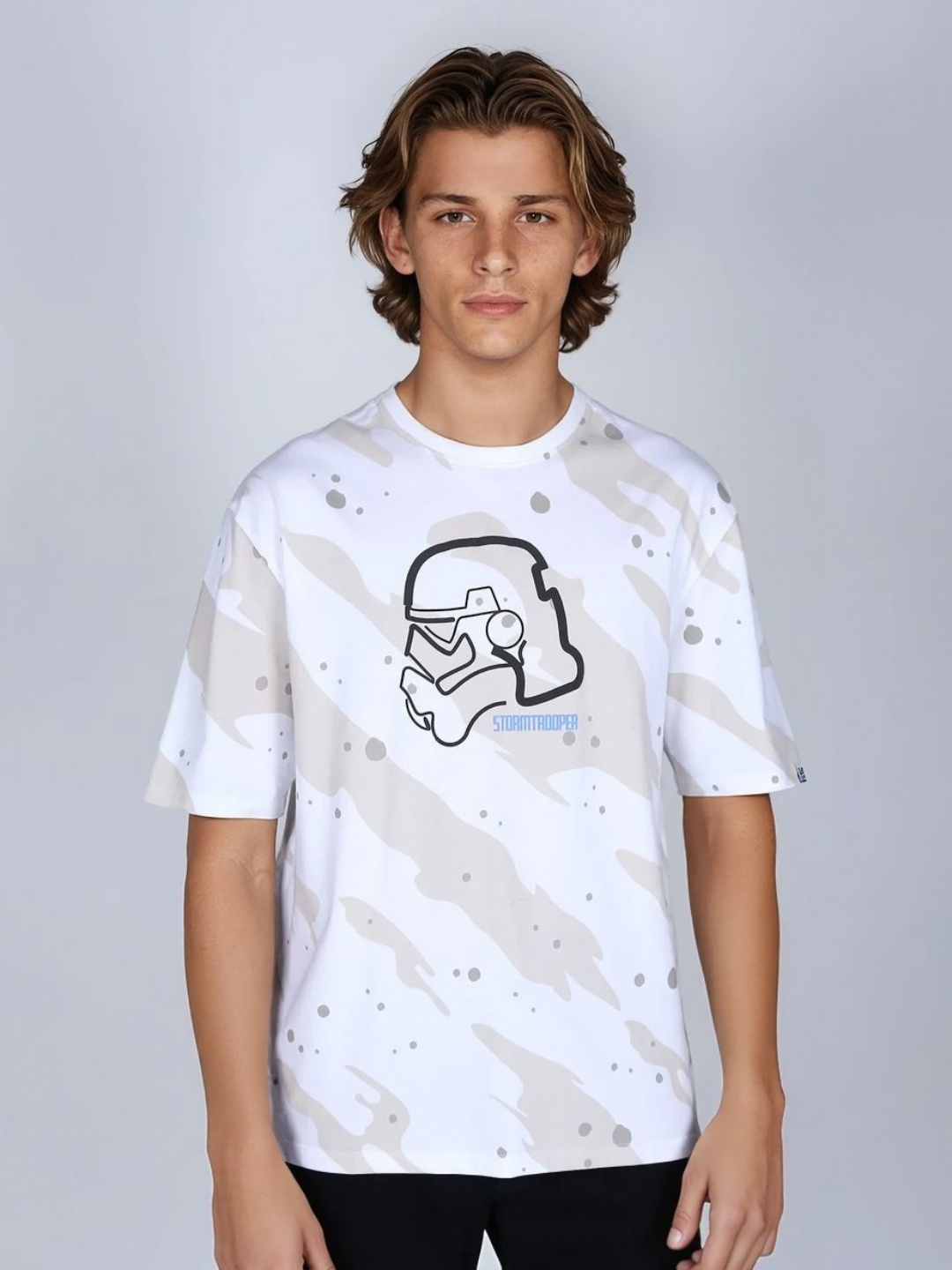 

Lee X Stormtrooper Graphic Print White Crew Neck Tshirt