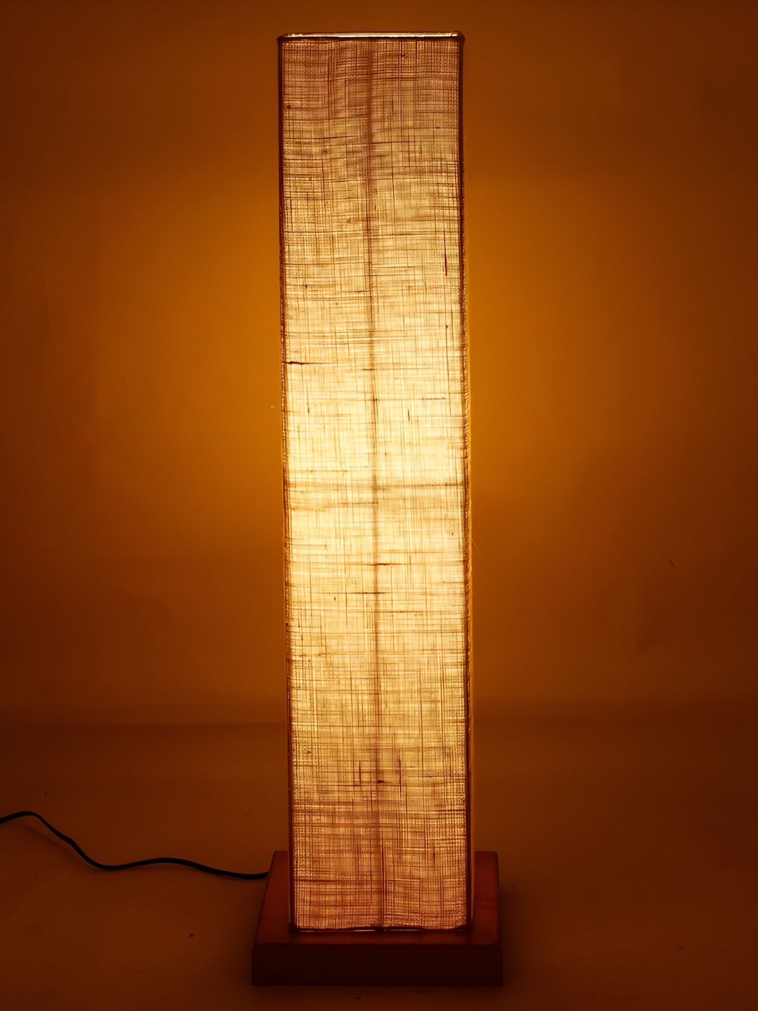 

Devansh White & Beige Rectangle Shaped Wooden Floor Lamp