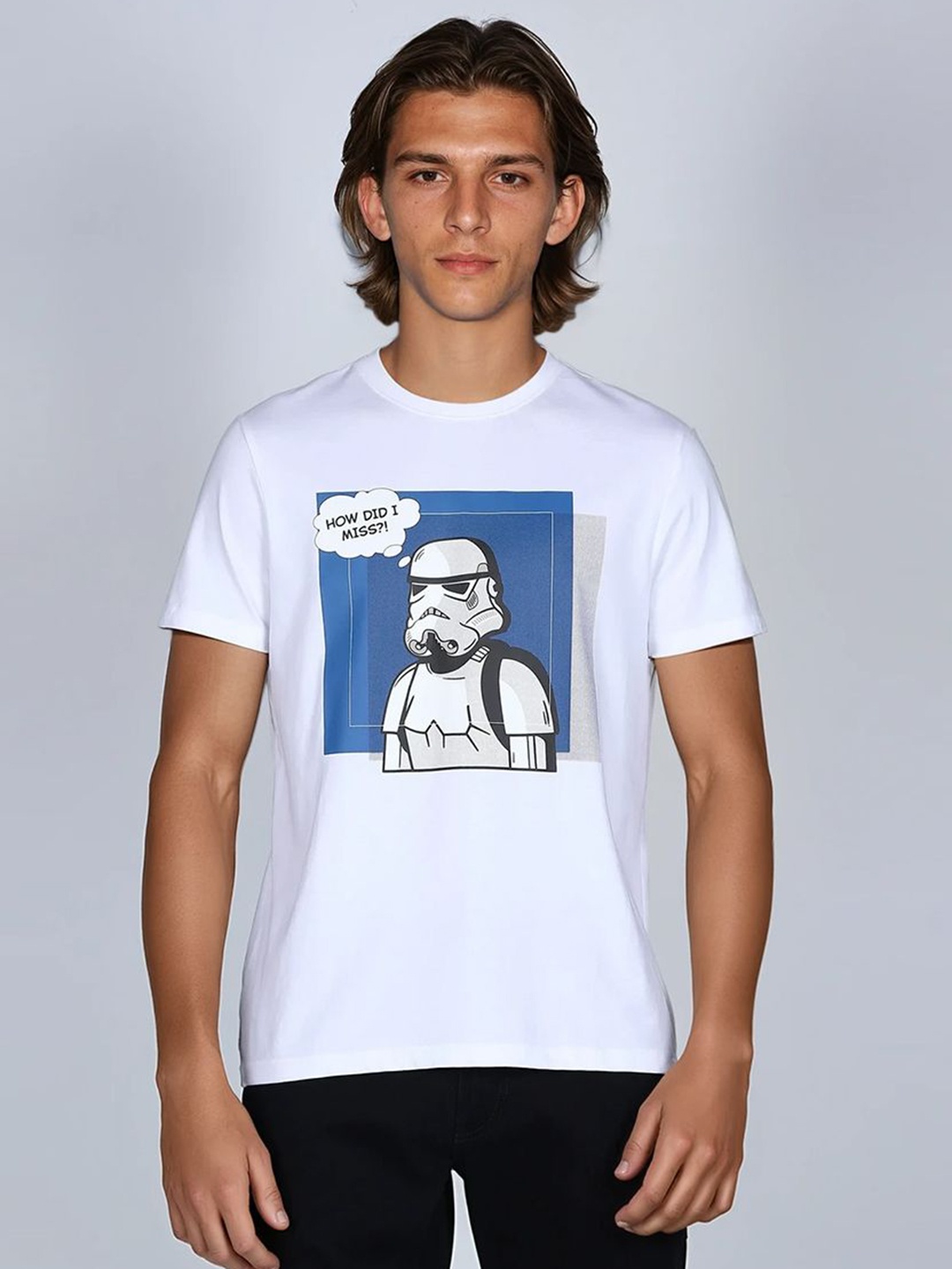 

Lee X Stormtrooper Graphic Print White Crew Neck Tshirt