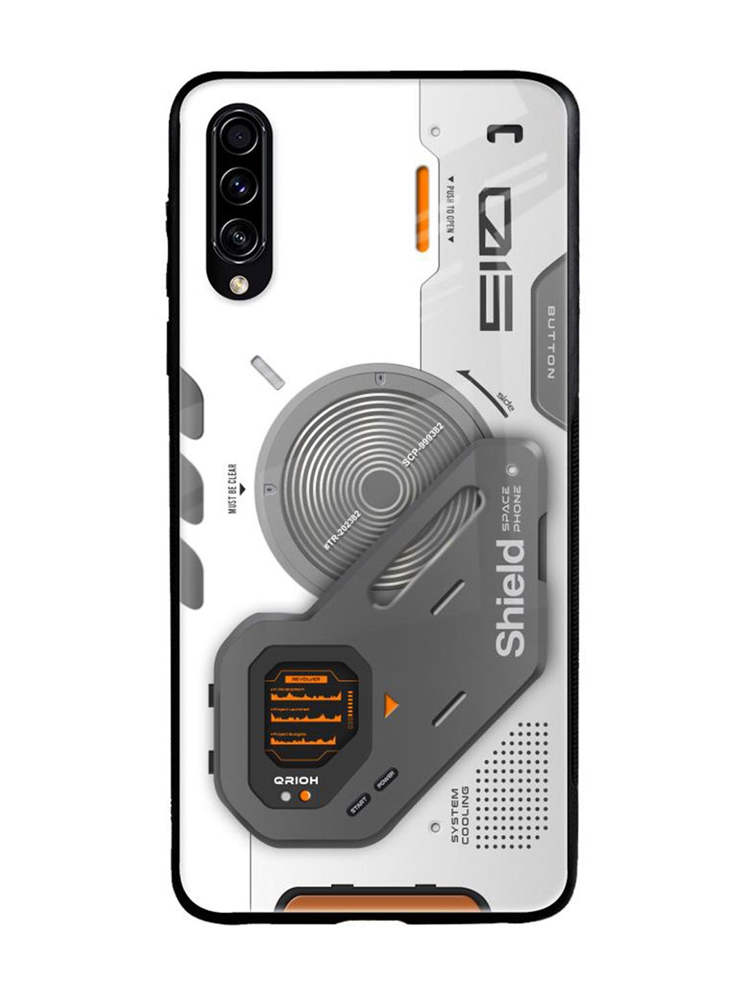 

QRIOH Typography Printed Samsung Galaxy A50s Back Case Mobile Accessories, White