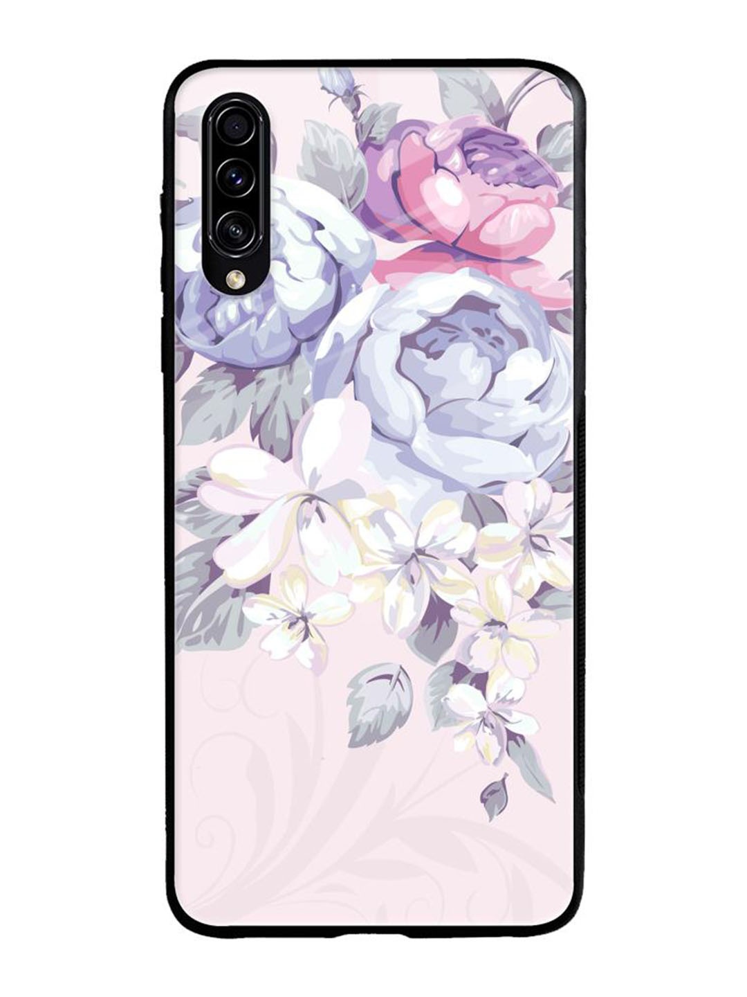 

QRIOH Floral Printed Samsung Galaxy A50s Back Case Mobile Accessories, Pink