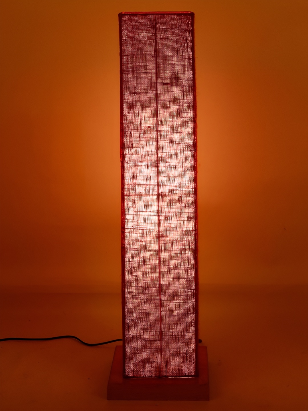 

Devansh Maroon & Brown Jute Wooden Square Shaped Floor Lamp