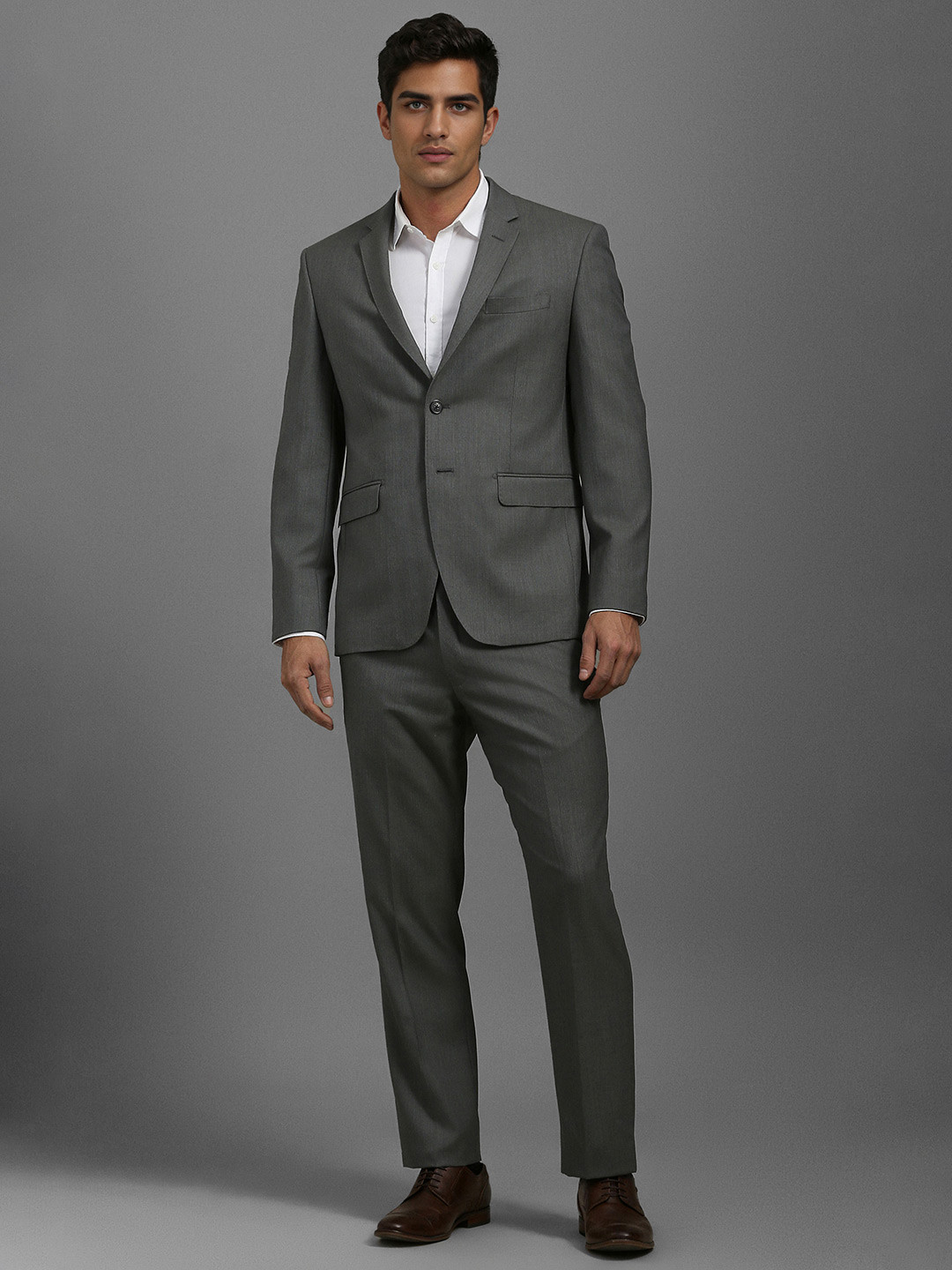 

Luxure by Louis Philippe Slim Fit Two Piece Suit, Grey