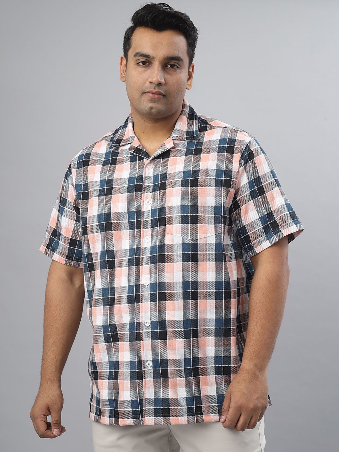 

NEON CHILLIE Men Tartan Checks Opaque Checked Casual Shirt, Black