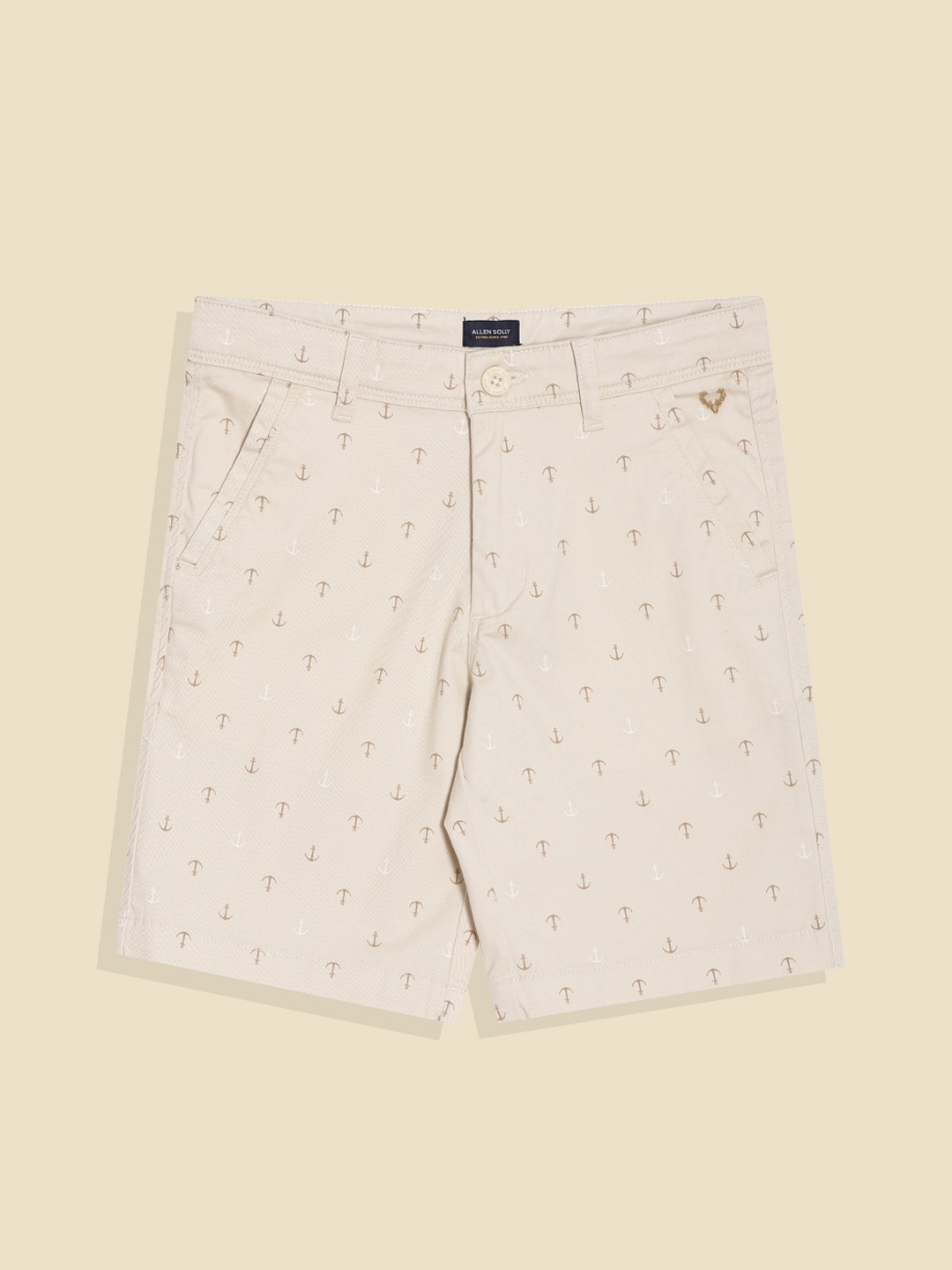 

Allen Solly Junior Boys Conversational Printed Shorts, Beige