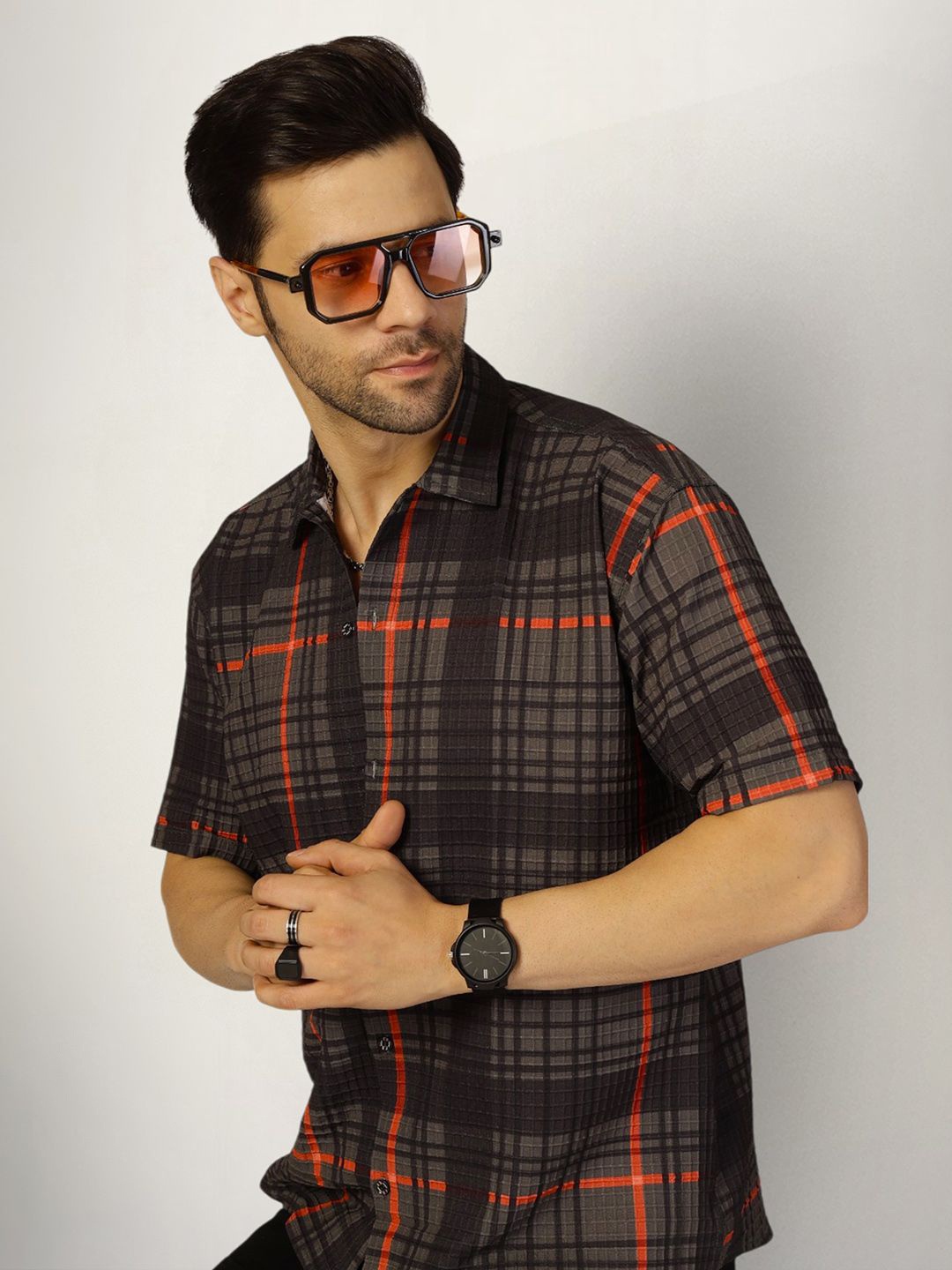 

SZN Men Original Opaque Printed Casual Shirt, Multi