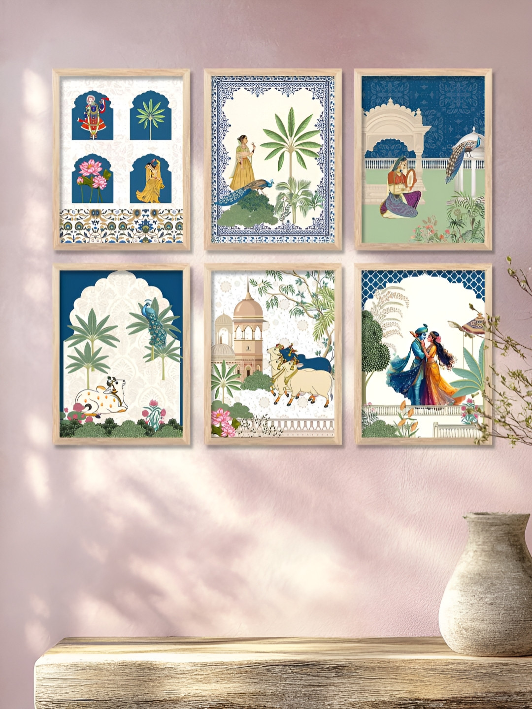 

Kotart Brown & Green 6 Pieces Floral & Botanical Wooden Wall Art