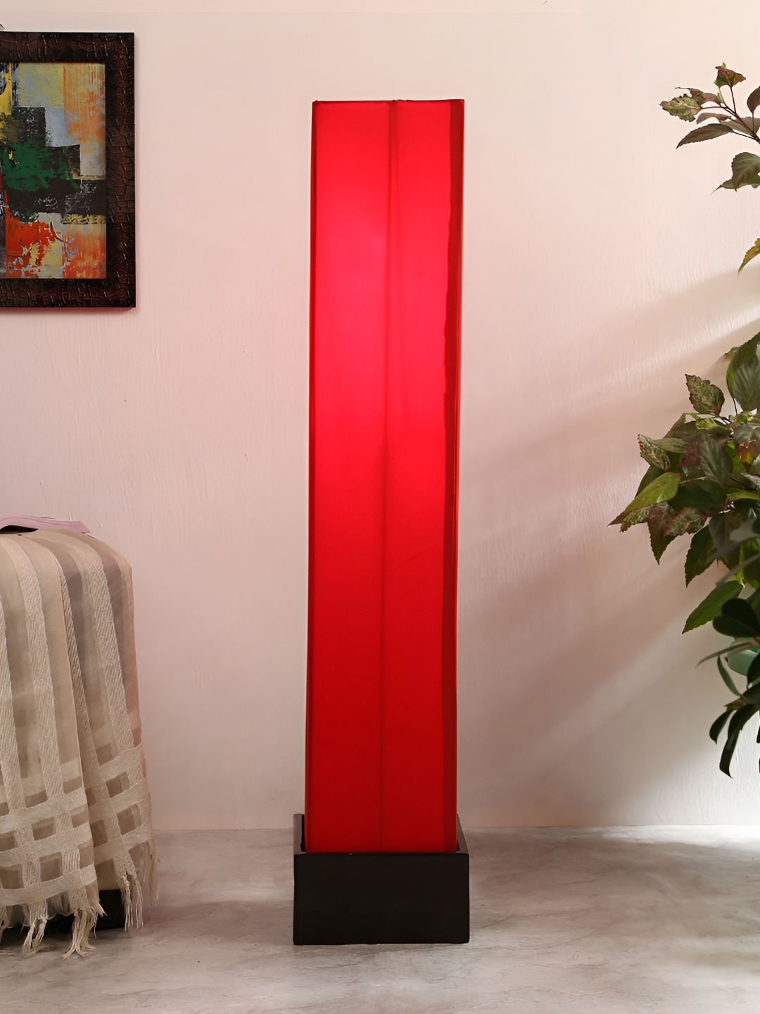 

Devansh Red & Black Cotton Wooden Rectangle Shaped Floor Lamp