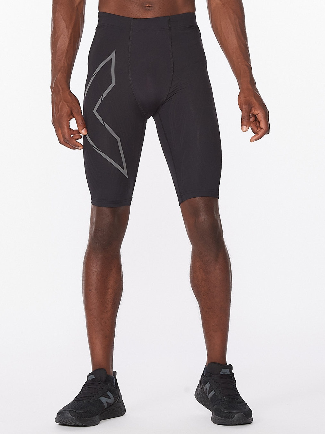 

2XU Unisex Skinny Fit High-Rise Sports Shorts, Black