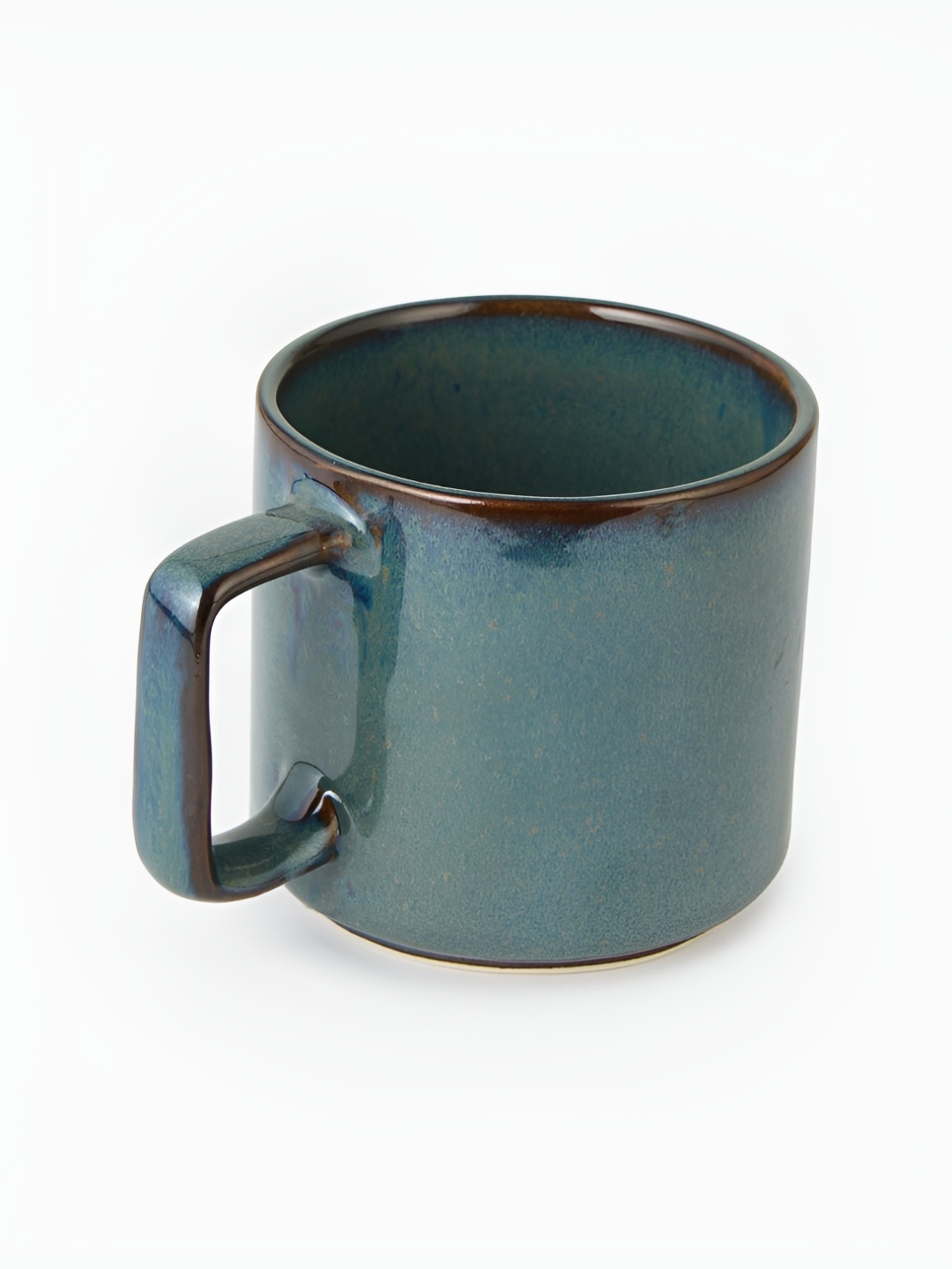 

Fabindia Blue & Brown Ceramic Glossy Mug 330ml
