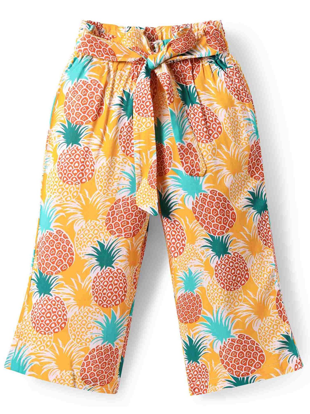 

CrayonFlakes Girls Printed Palazzos, Off white