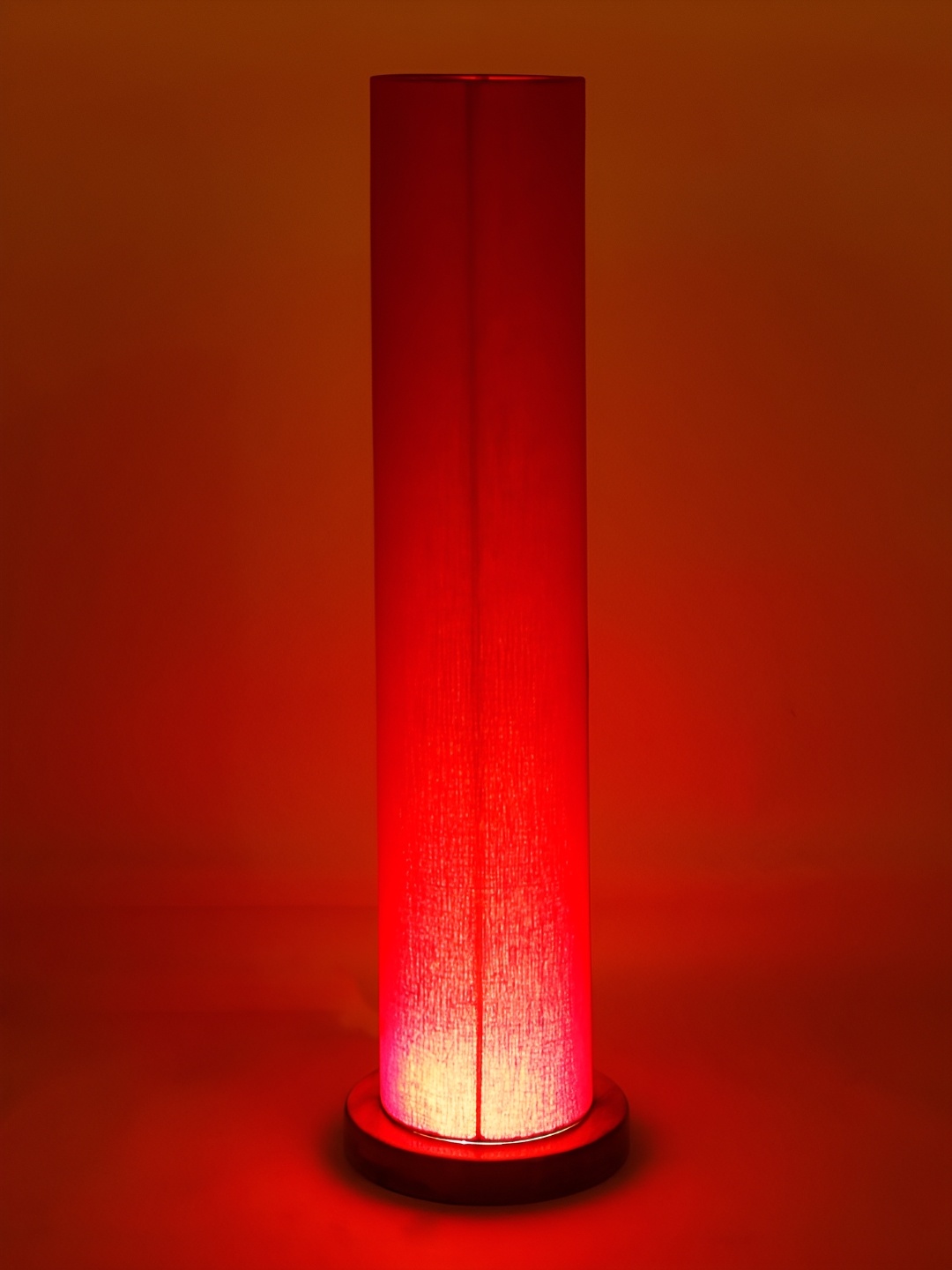 

Devansh Red & Brown Cylinder Shaped Wooden Floor Lamp