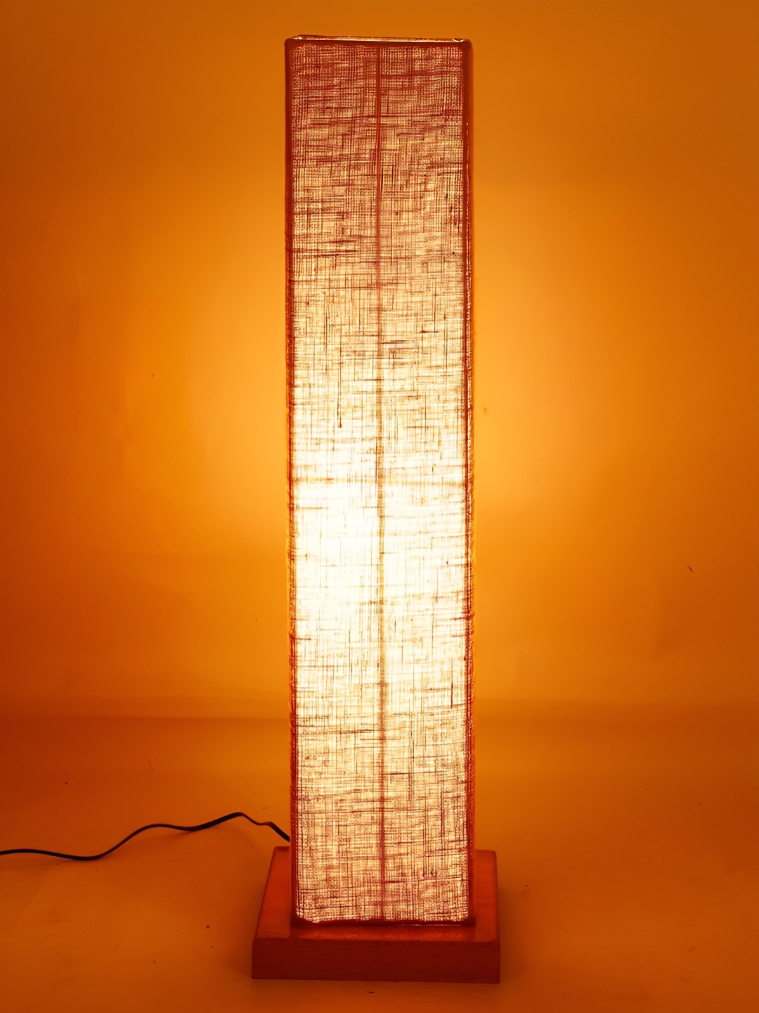 

Devansh Beige & Brown Rectangle Shaped Wooden Floor Lamps