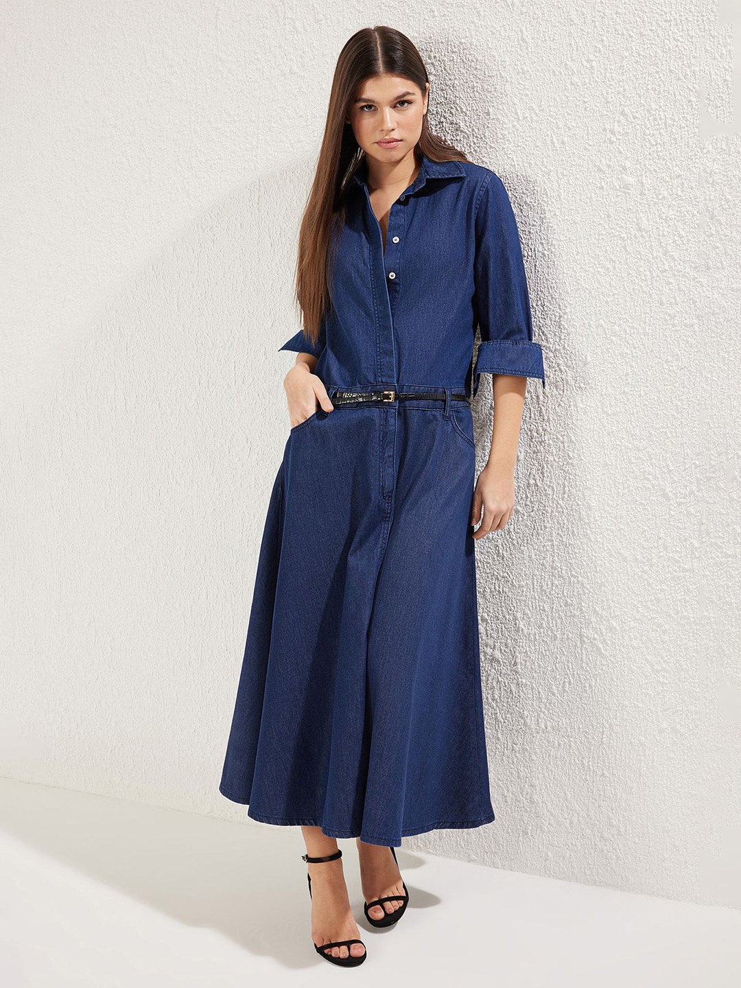 

Trendyol Shirt Midi Dress, Na