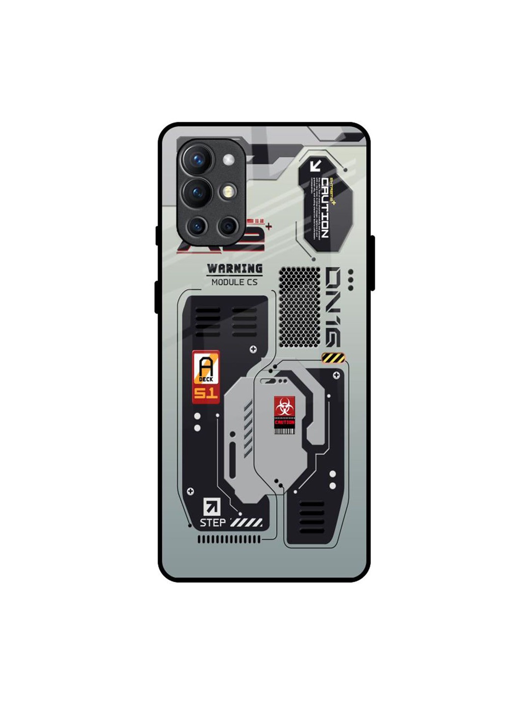 

QRIOH Typography Printed OnePlus 9R Back Case Mobile Accessories, Grey