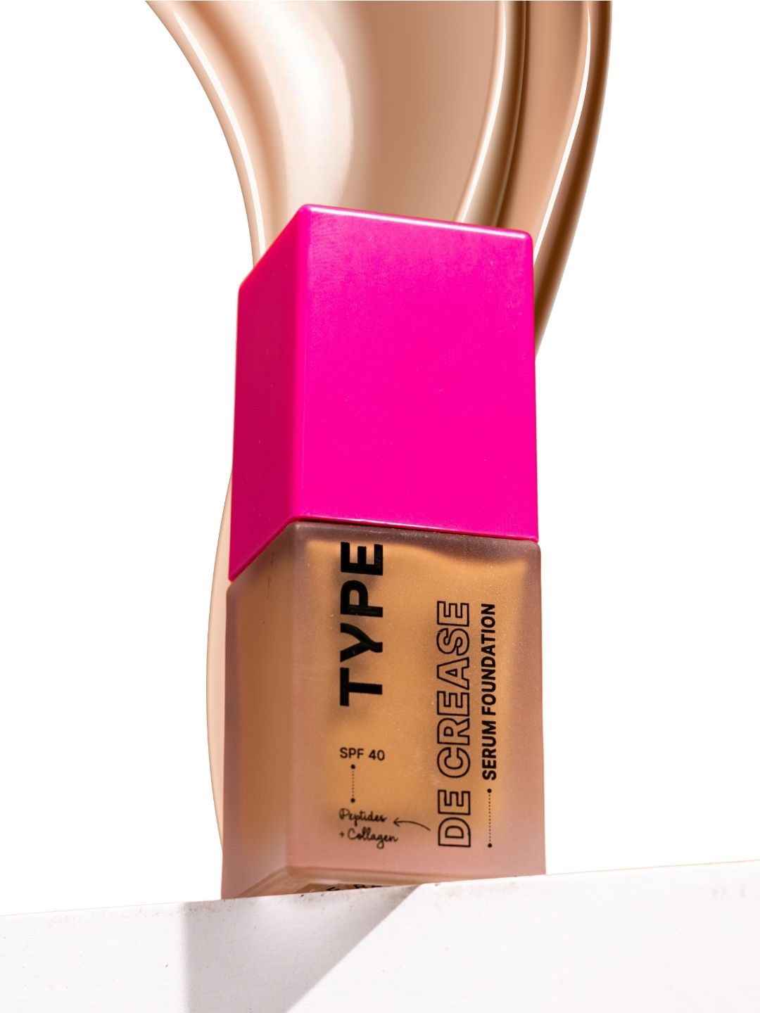 

TYPE BEAUTY INC De Crease Foundation- 20 ml- Pecan 334, Nude