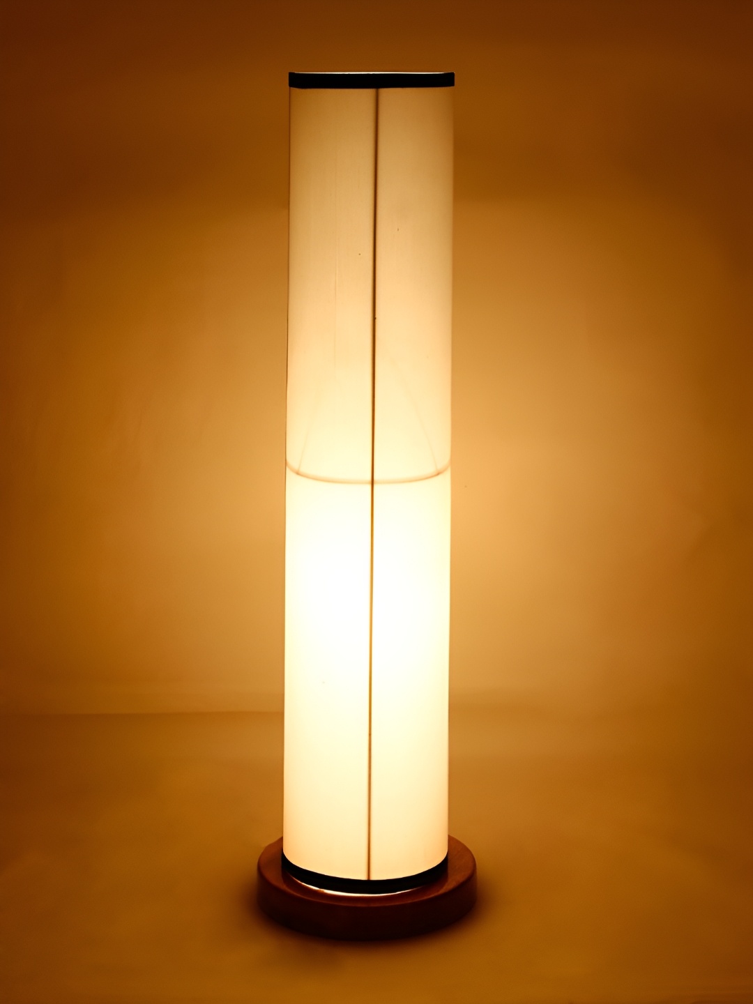 

Devansh White & Brown Cylinder Shaped Wooden Floor Lamp