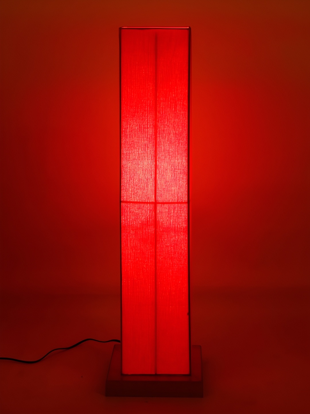 

Devansh Red & Brown Rectangle Shaped Wooden Floor Lamp