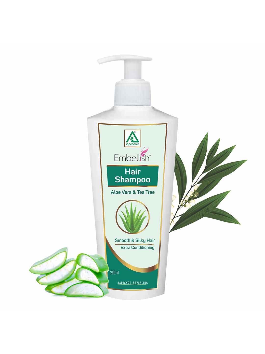 

APLOMB Embellish Extra Conditioning Shampoo With Aloe Vera - 250 ml, Green