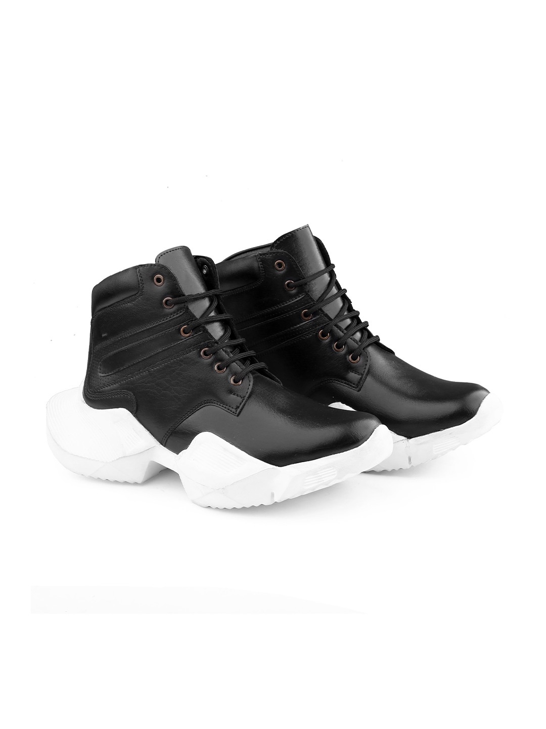 

riffway Men Casual Height Increasing Ankle Boots, Black