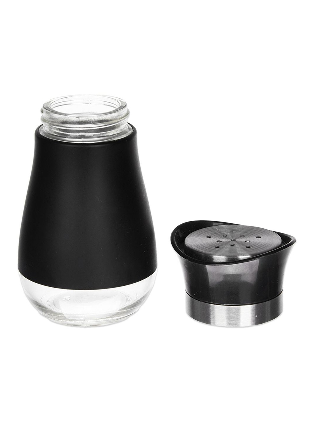 

Kuber Industries Black & Silver Toned 2 Pieces Salt and Pepper Shakers