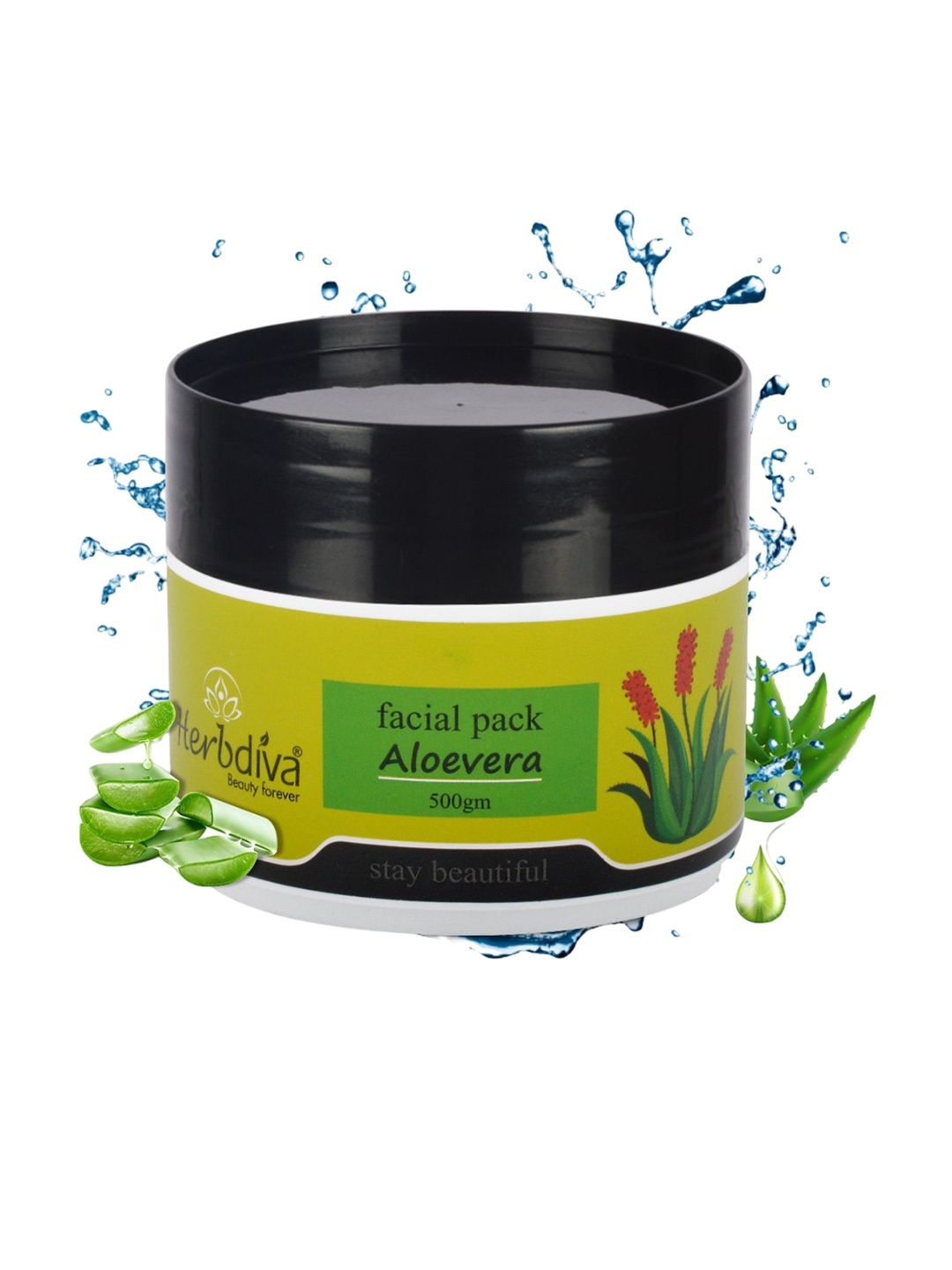 

Herbdiva Aloevera Hydrating & Soothing Face Pack - 500 g, White