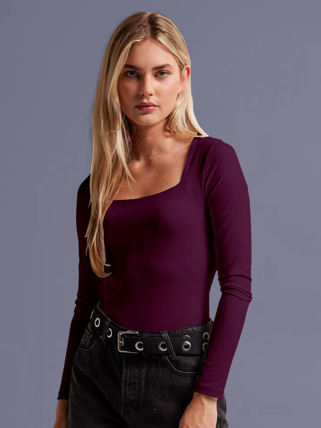 

Dream Beauty Fashion Women Fitted Top, Purple