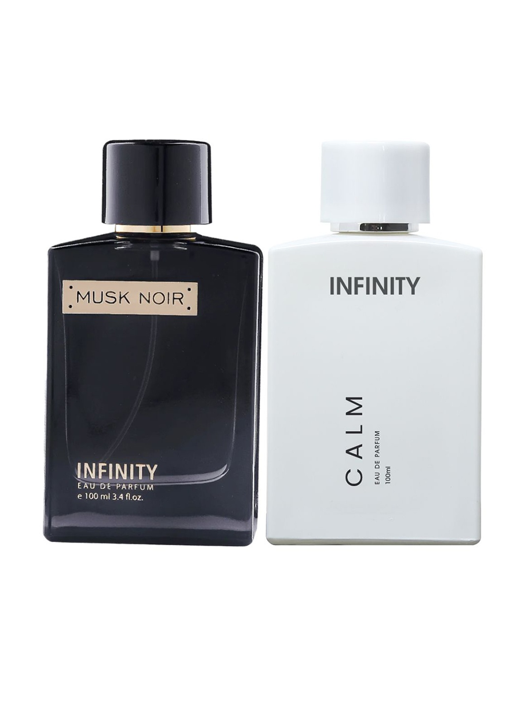

Infinity Set Of 2 Musk Noir & Calm Eau De Parfum - 100 ml Each, Black
