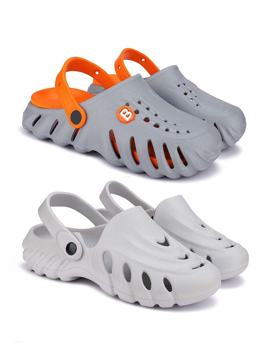 

BERSACHE Men Clogs, Grey