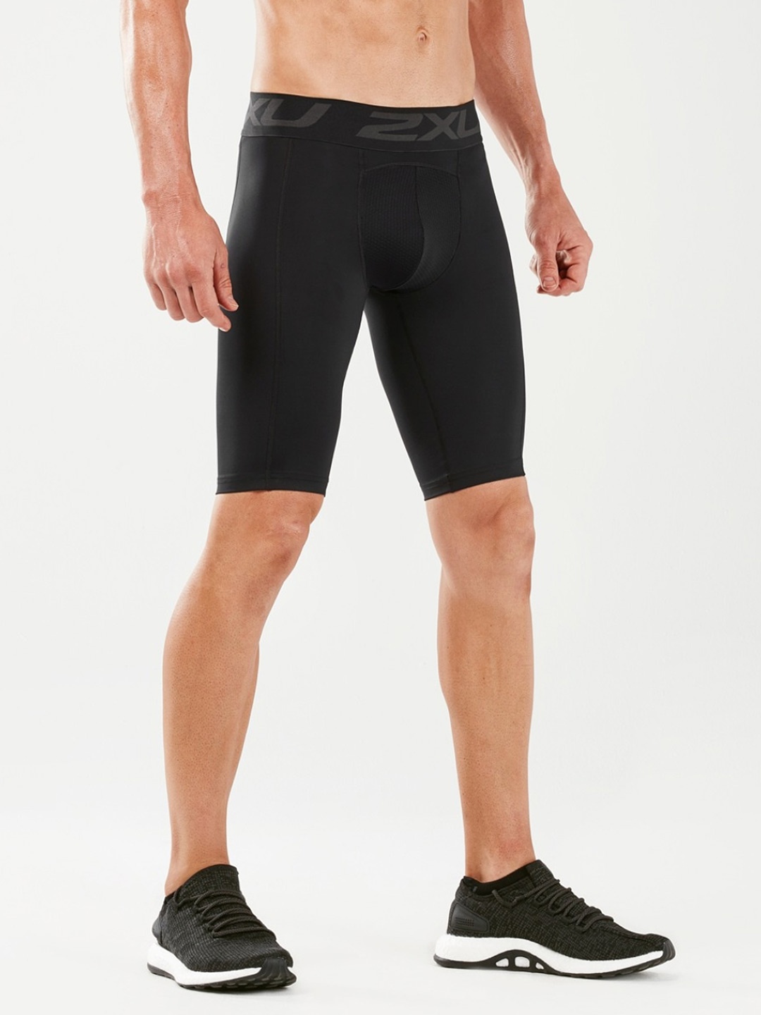 

2XU Unisex Skinny Fit High-Rise Sports Shorts, Black