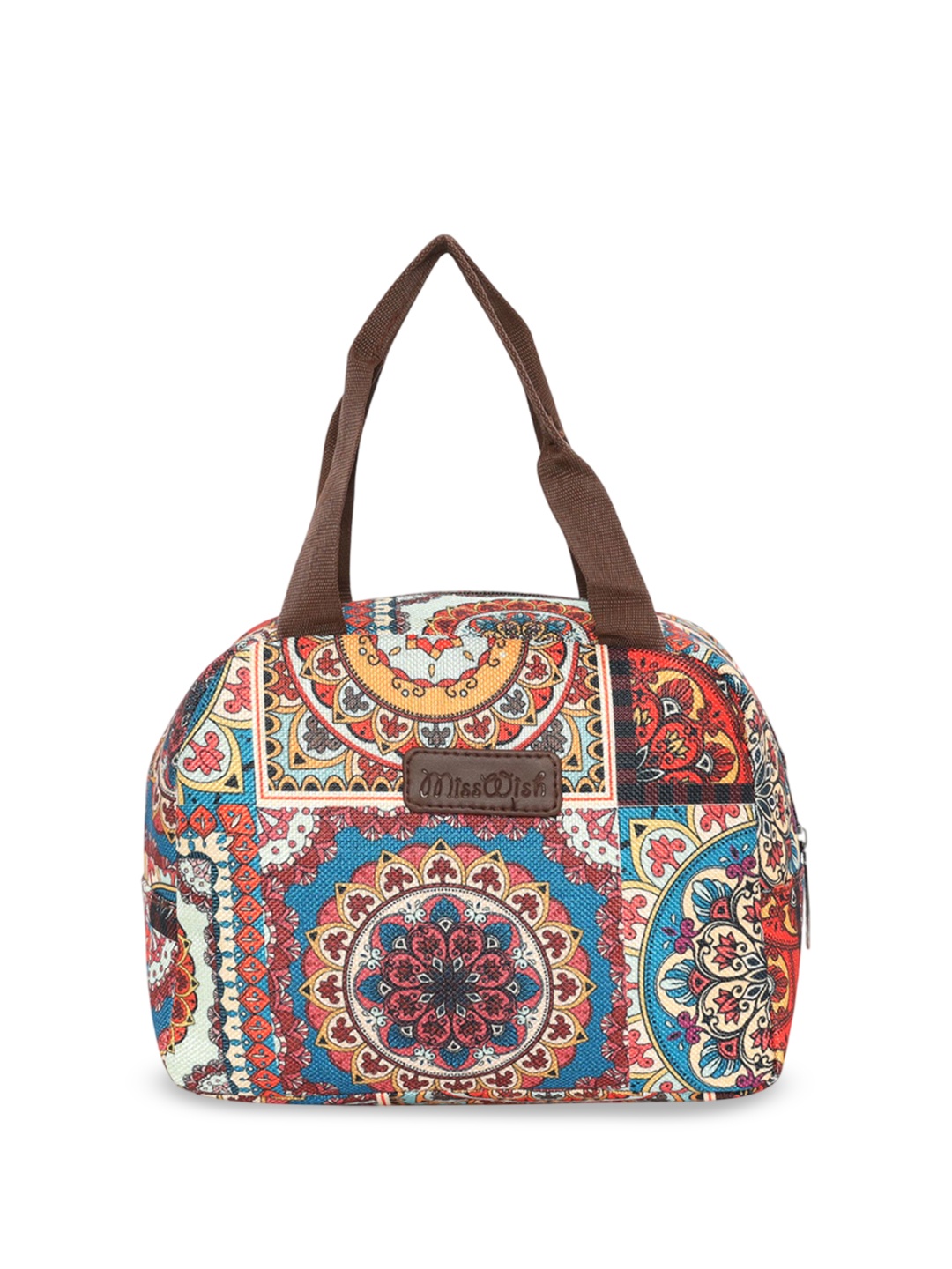 

Misswish Printed PU Shopper Handheld Bag, Multi