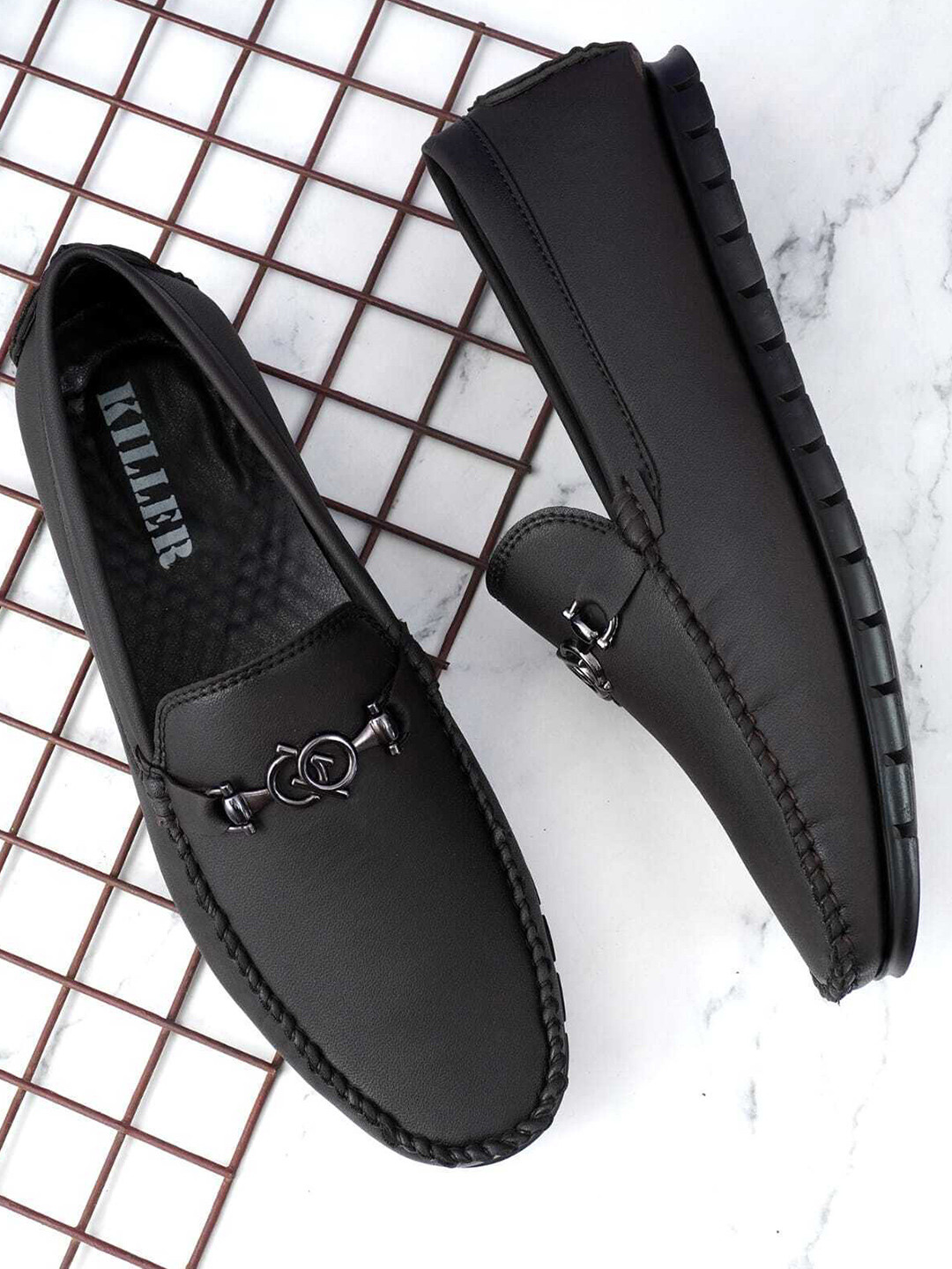 

Killer Men Printed Loafers, Brown