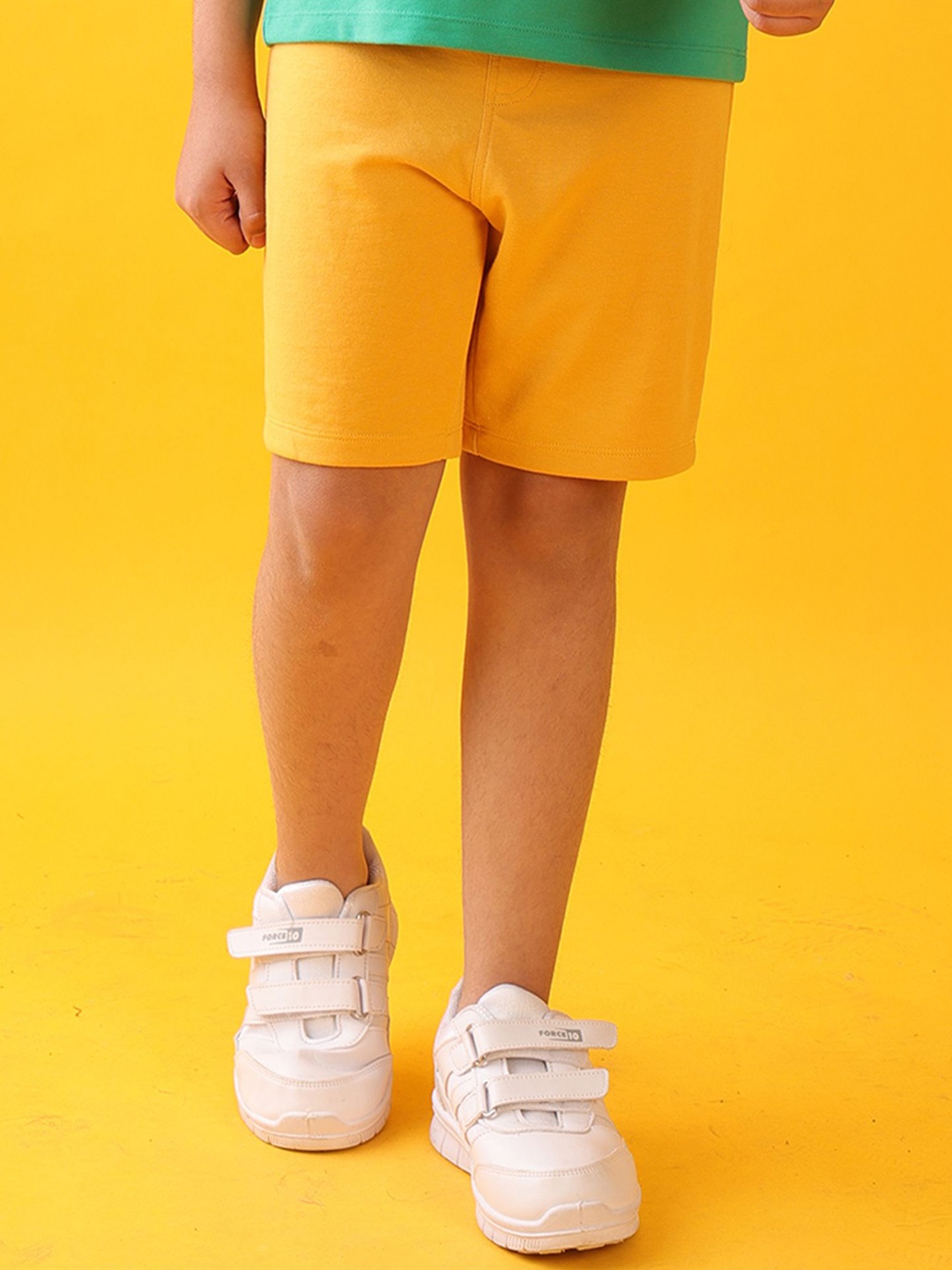 

Anthrilo Boys Mid-Rise Regular Fit Shorts, Mustard