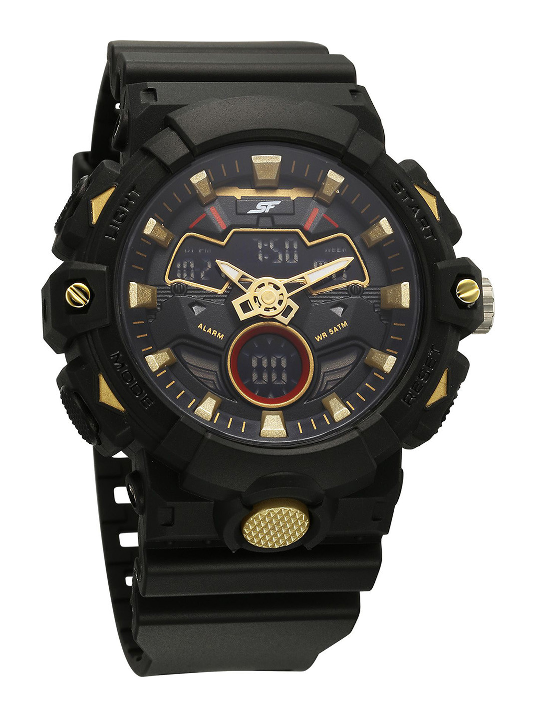 

Sonata Men Dial & Straps Analogue Watch 77138PP02W, Black