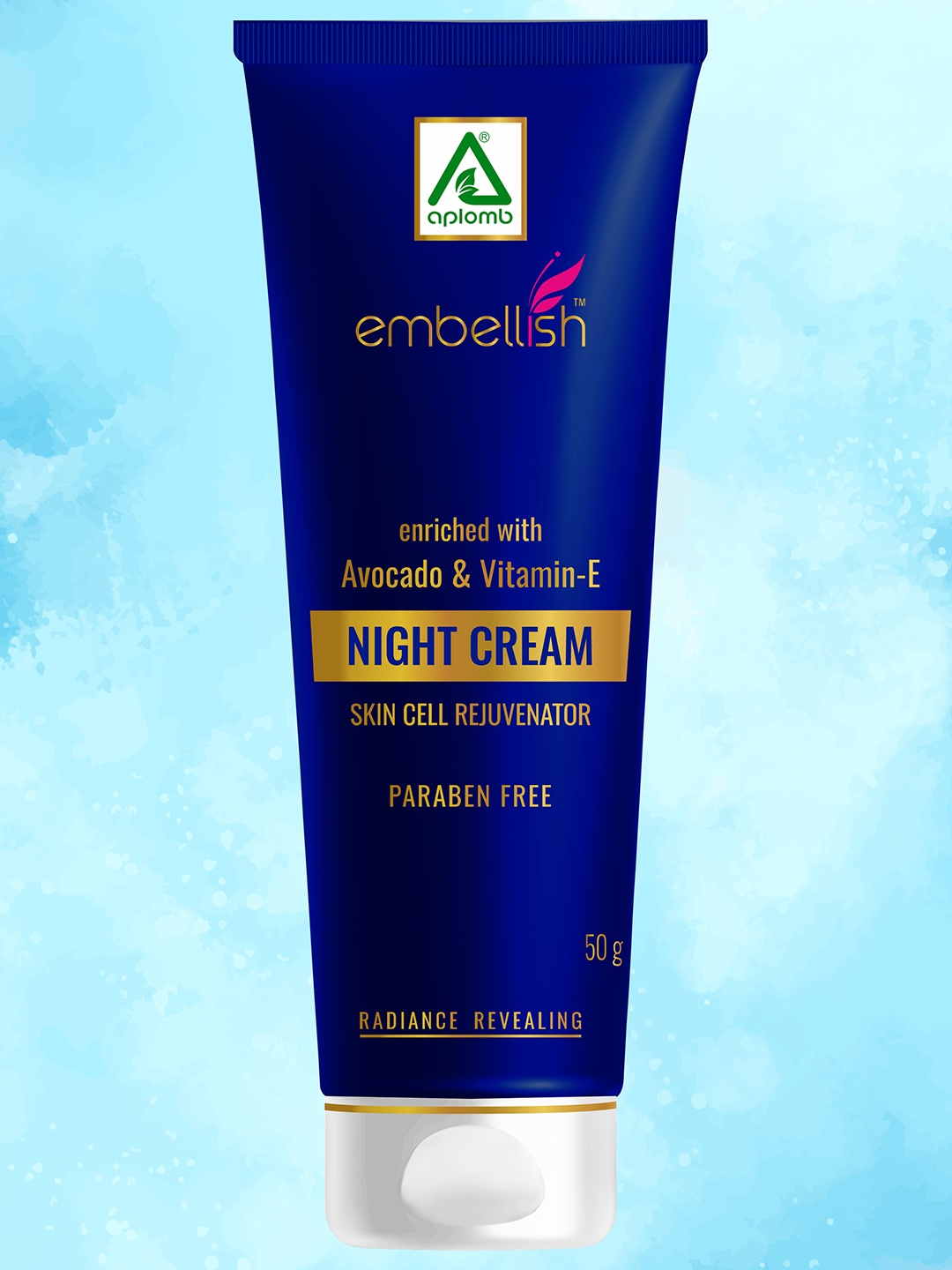 

APLOMB Avocado & Vitamin E Night Cream For Moisturising - 50 ml, Blue