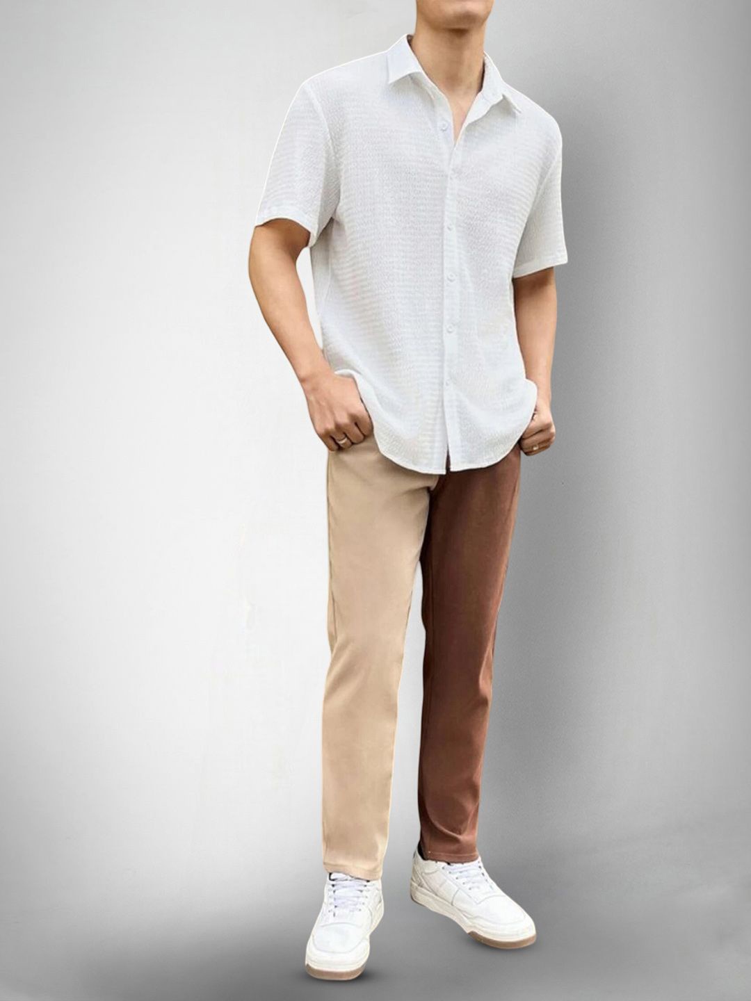 

Moda Rapido Men Original Opaque Casual Shirt, White