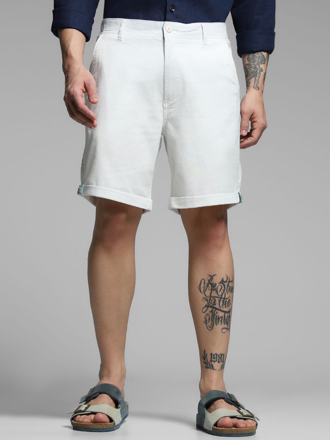 

Jack & Jones Men Low-Rise Shorts, White