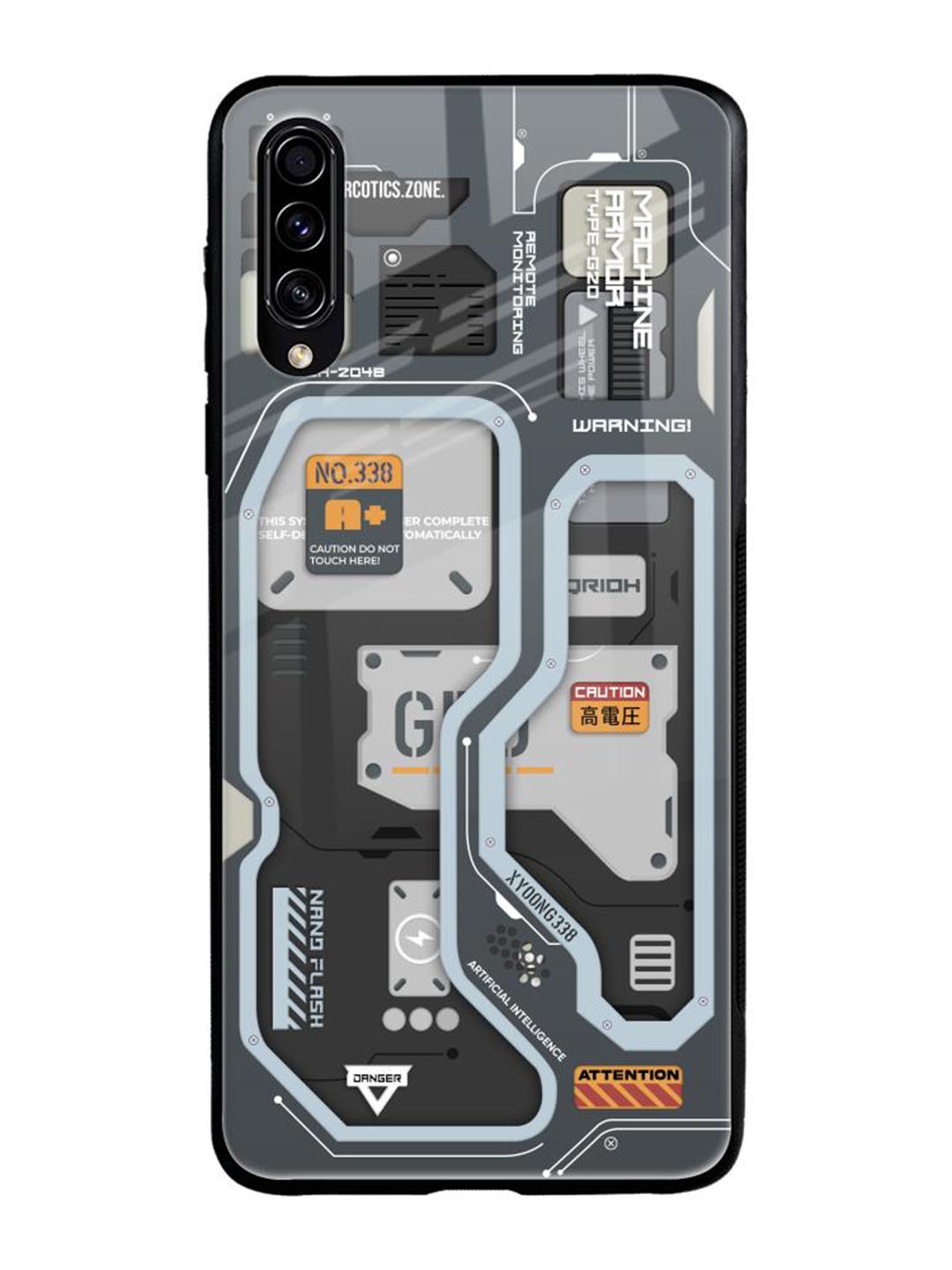 

QRIOH Typography Printed Samsung Galaxy A50s Back Case Mobile Accessories, Grey