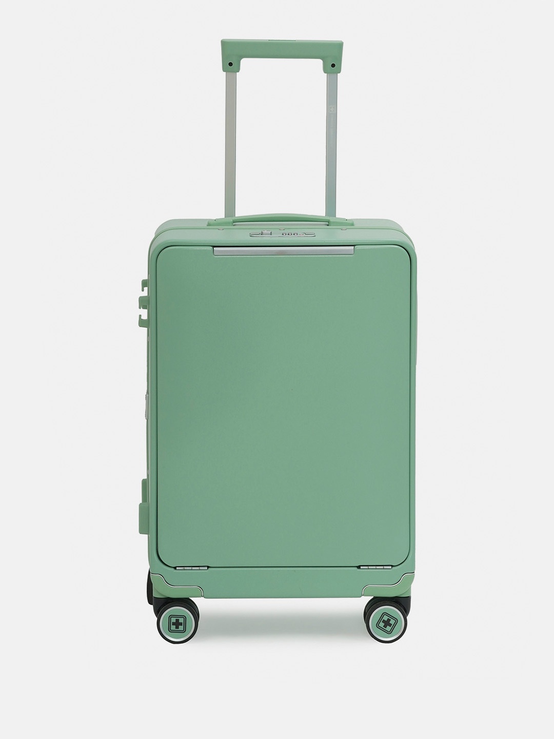 

SWISS MILITARY Hard-Sided Cabin Trolley Suitcase, Green