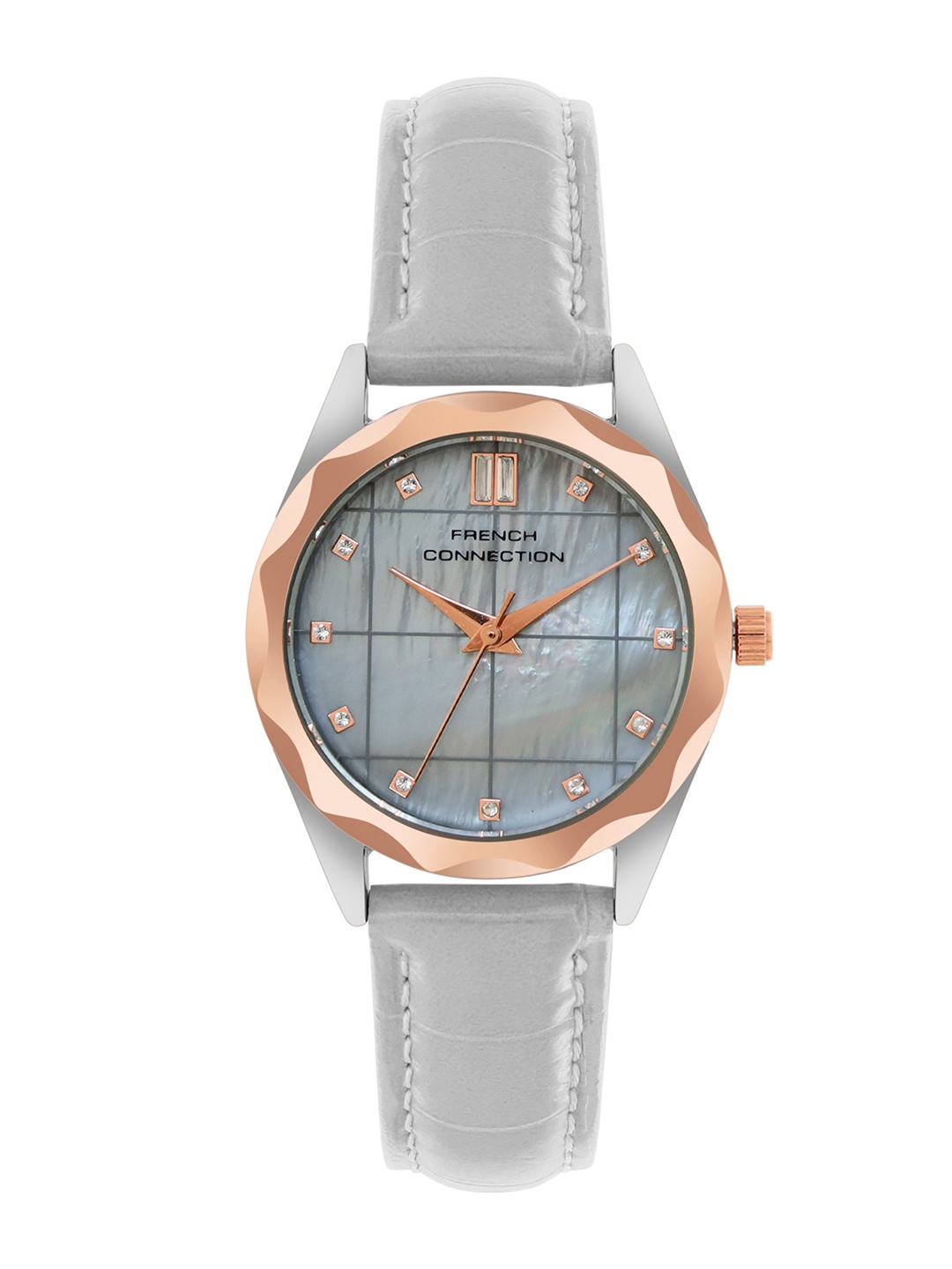 

French Connection Women Dial & Leather Straps Analogue Watch FCB11GRL, Grey
