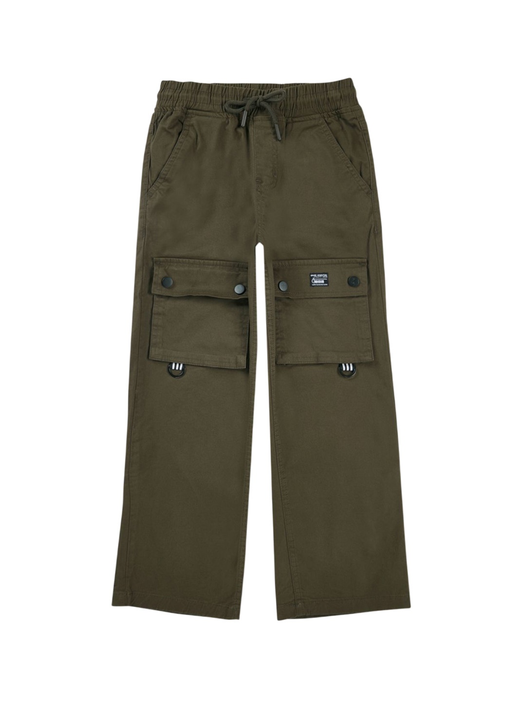 

Gini and Jony Boys Comfort Straight Fit Cargos Trousers, Olive