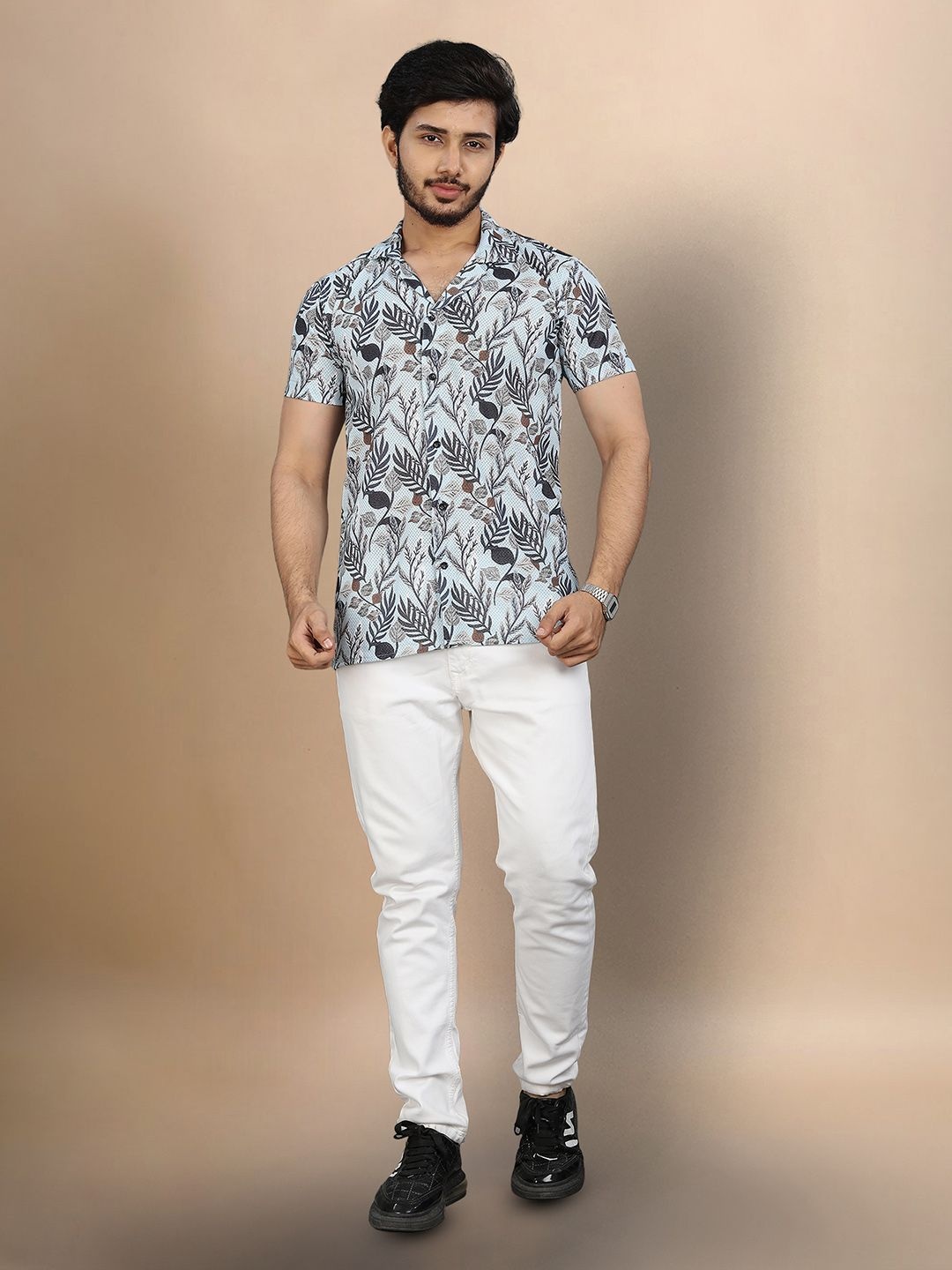 

Moda Rapido Men Original Opaque Printed Casual Shirt, Multi