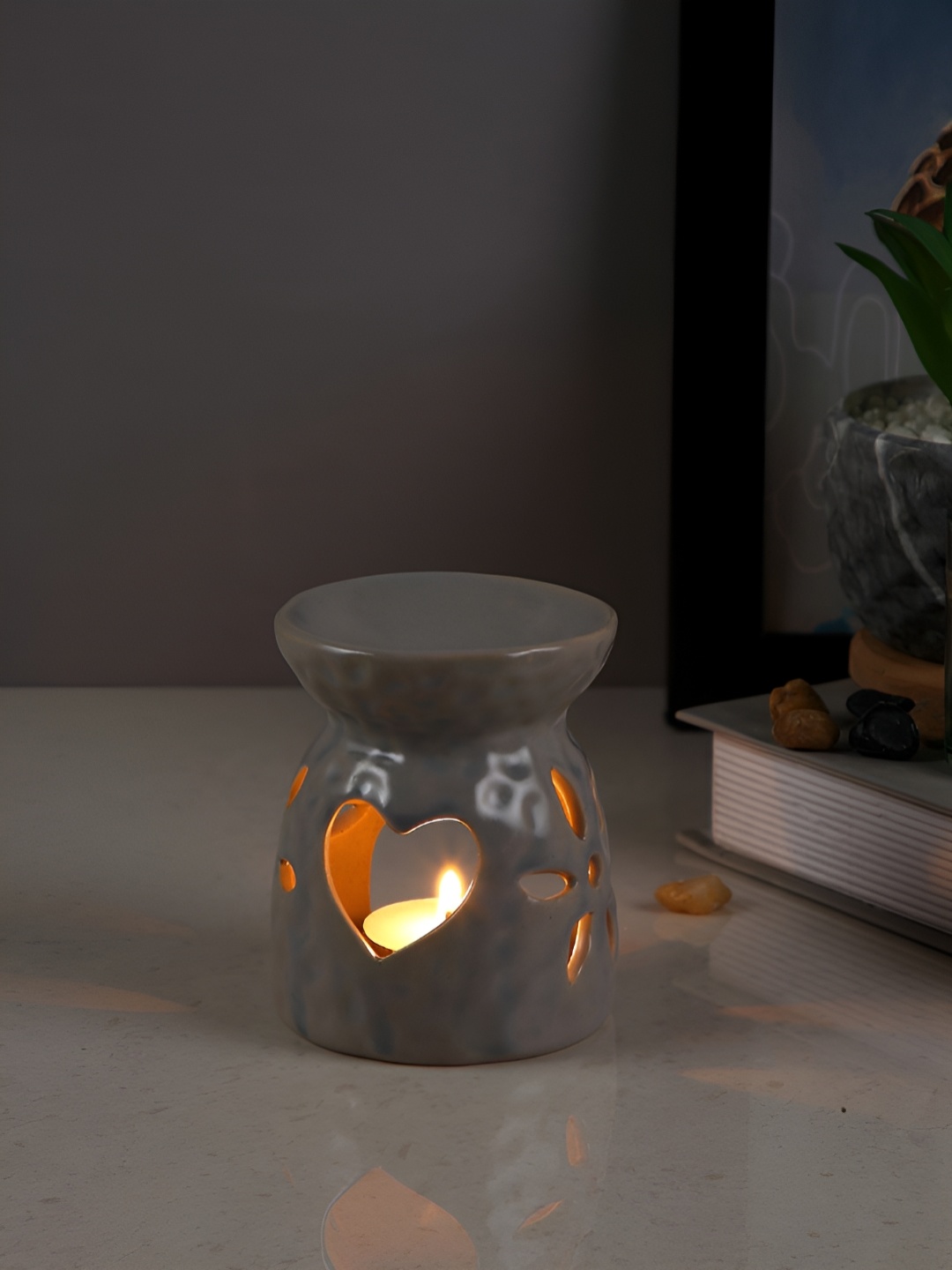 

TAYHAA Grey Textured Ceramic Aroma OilDiffusers