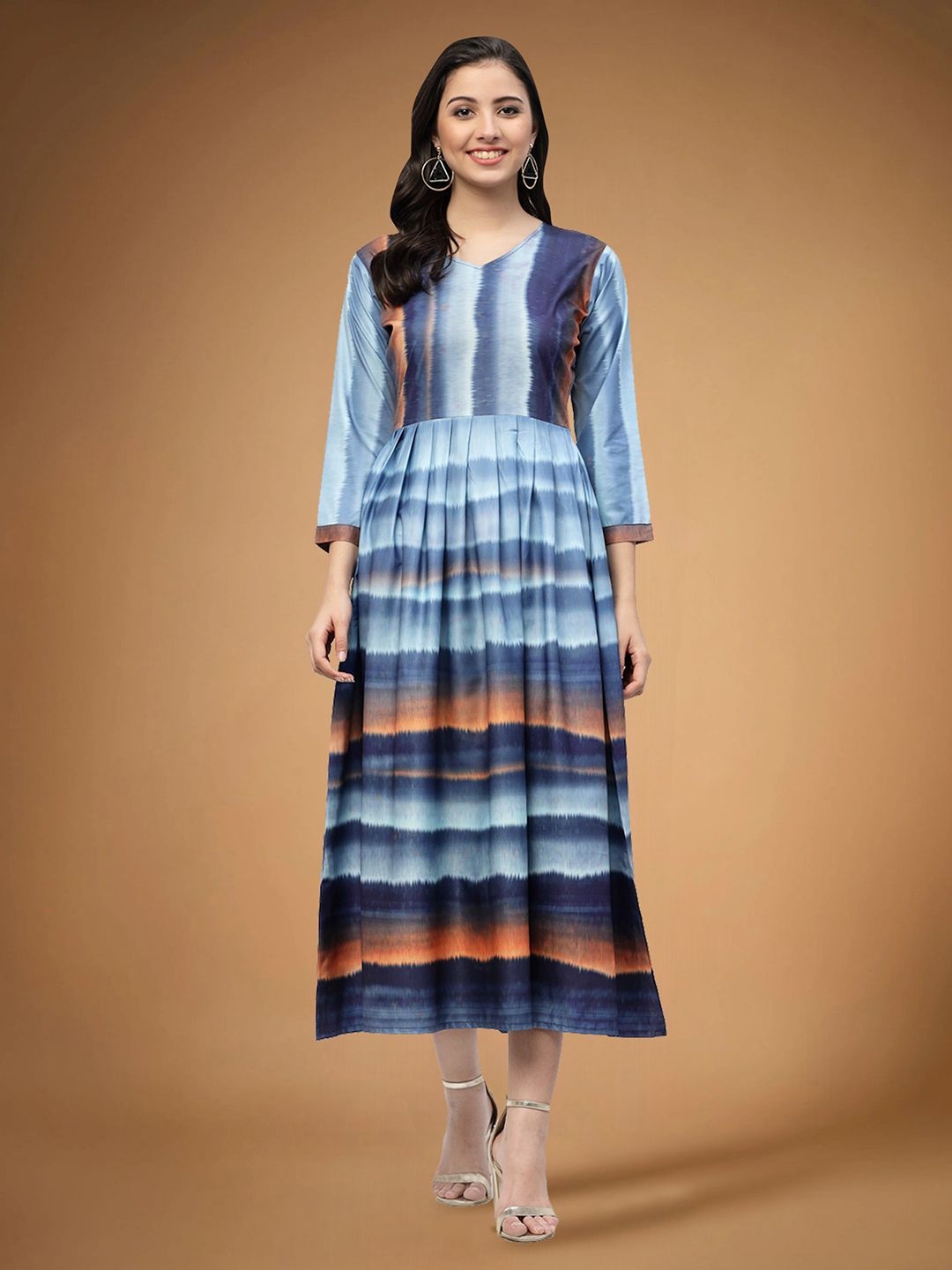 

Moda Rapido Print Applique Fit & Flare Dress, Multi