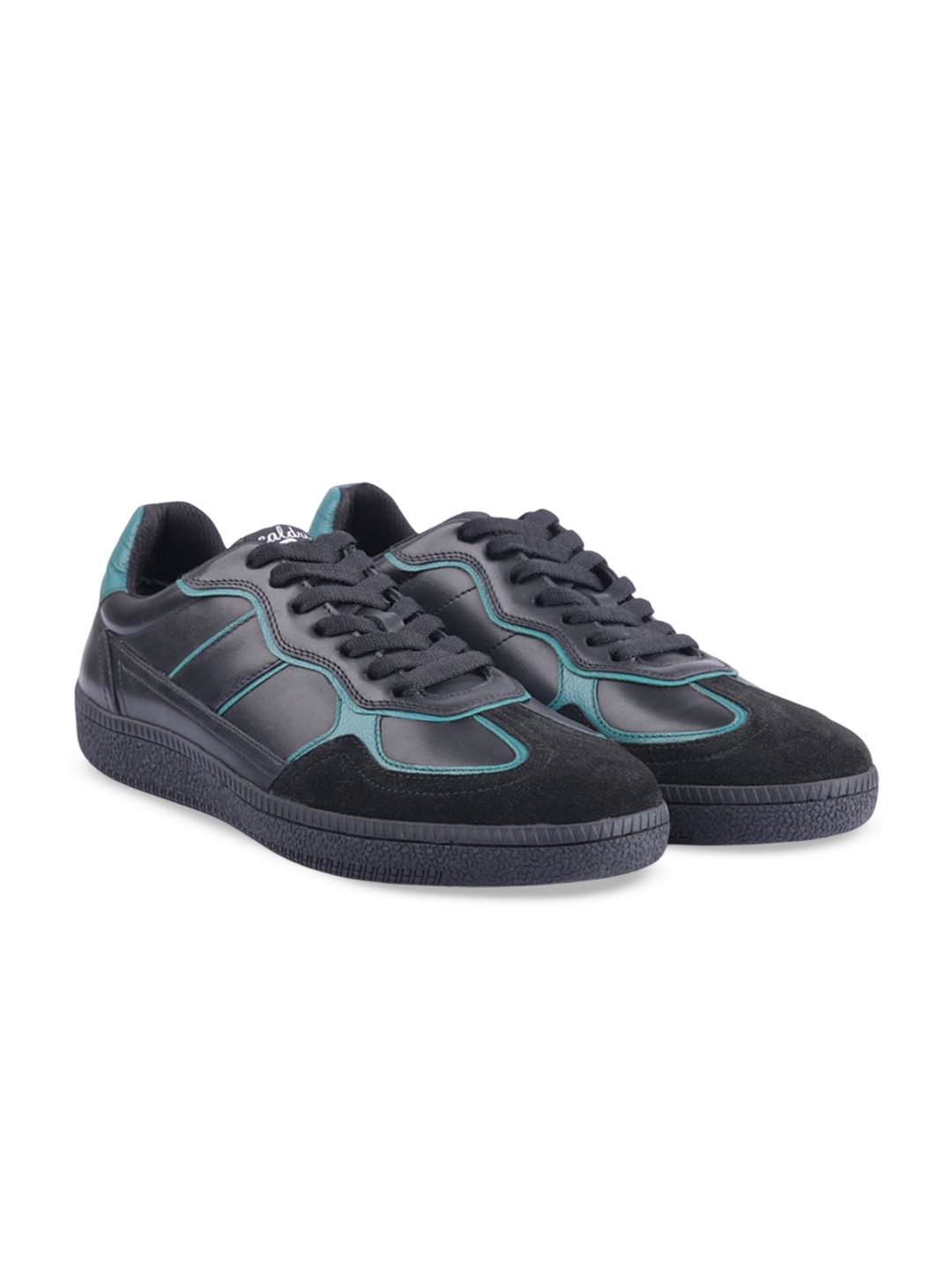 

Caldri Men Leather Sneakers, Black